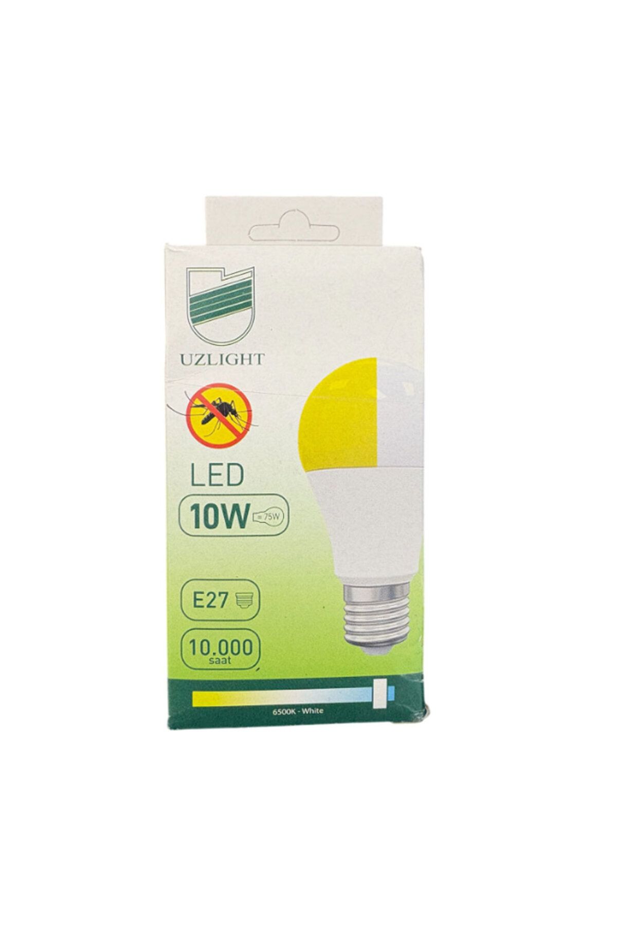 Uzlight 10 Watt Sinek Kovucu Tasarruflu Led Ampul E27 Beyaz, Sarı