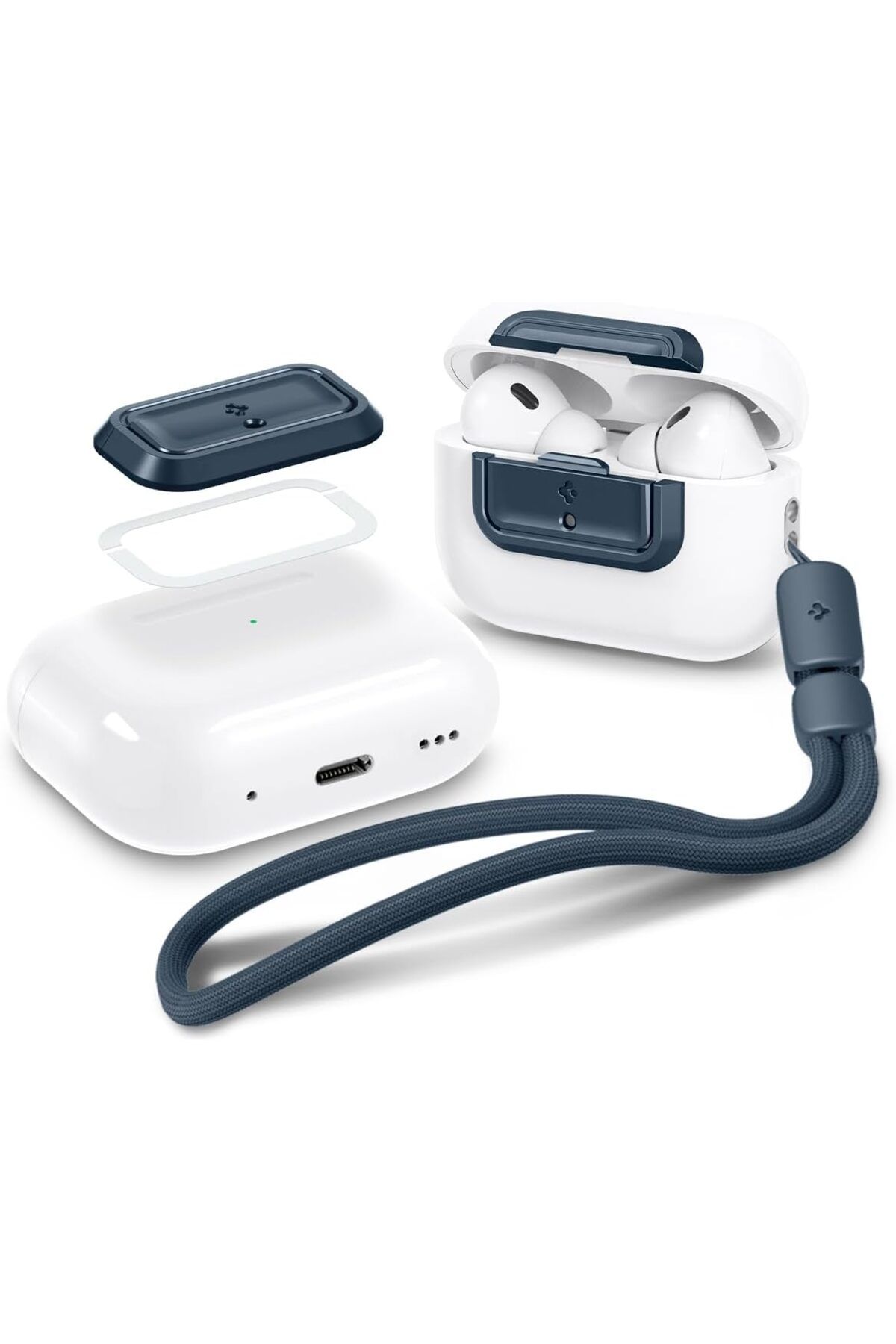 STOREMAX OZN AirPods Pro/Pro (2. nesil) Koruma Kilidi Lock Fit M Metal Slate - ASD06153 OZNstre 1094633
