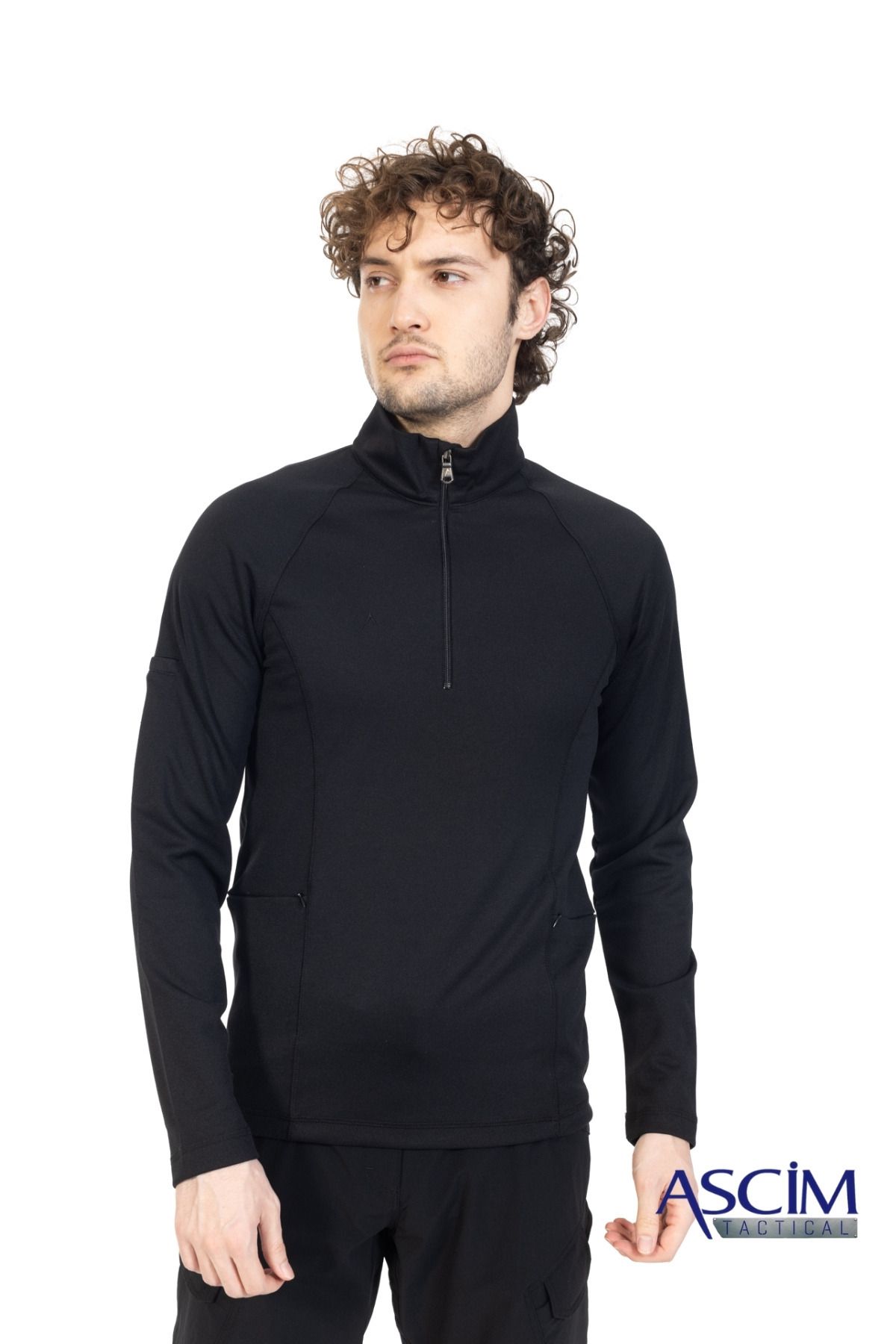 ASCİM Ascim Tactical Combat Sweatshirt | Yarım Fermuar