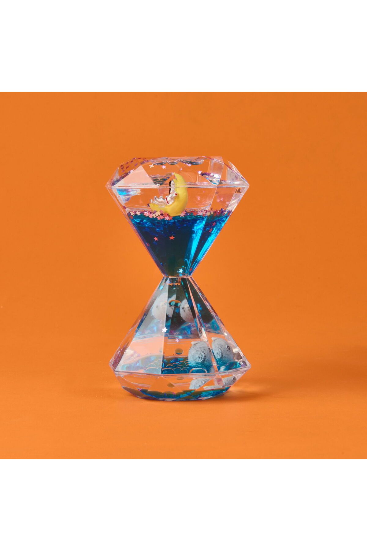 MATMEL Prizma Sulu Kum Saati - Şeffaf - 15 cm