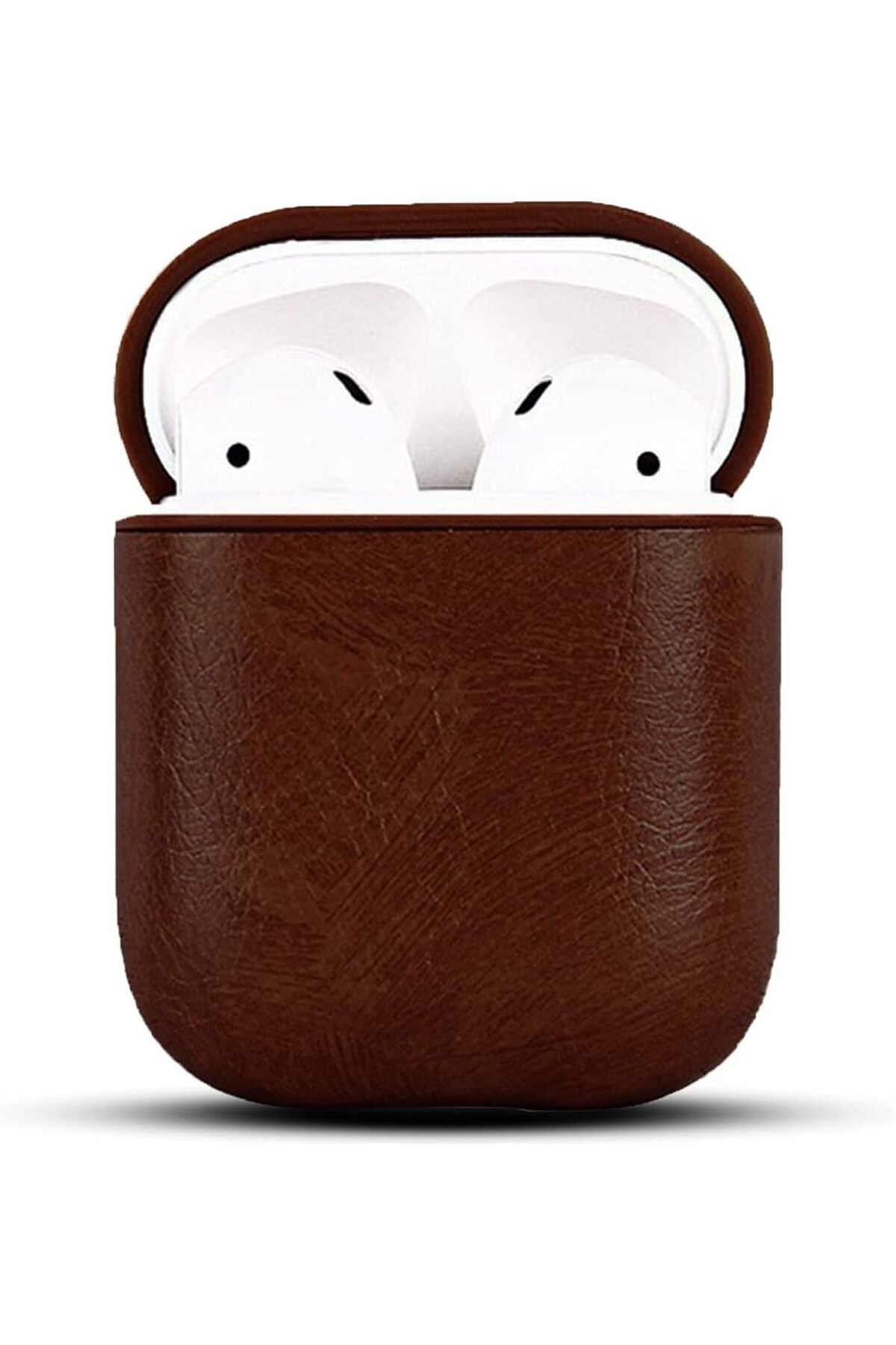 STOREMAX SRT Airpods 1/2 uyumlu Deri Kılıf (Koyu Kahve) FxYM 1126906