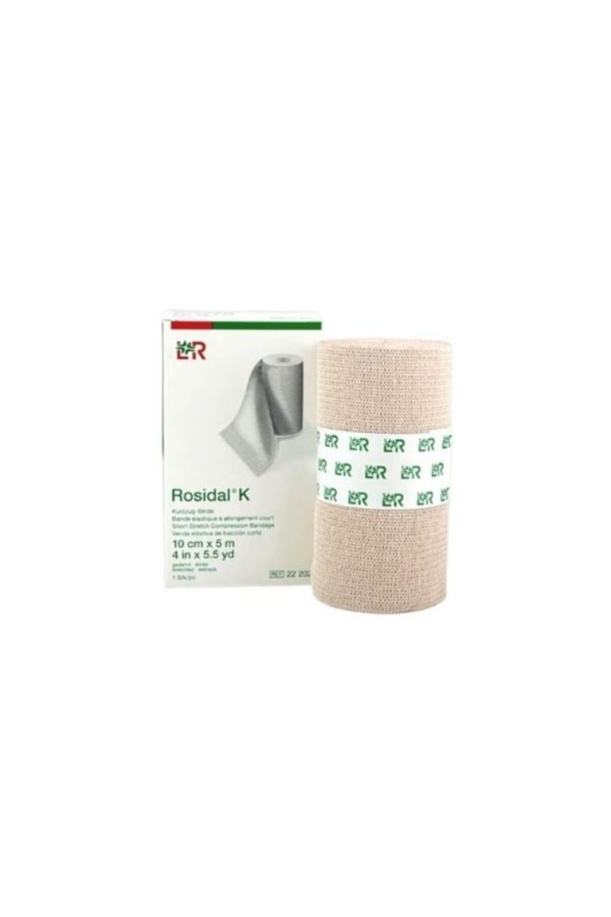 Lohmann & Rauscher Rosidal K Kısa Germe Bandaj Lenfödem Kompresyon Bandajı | 10 cm × 5 m |
