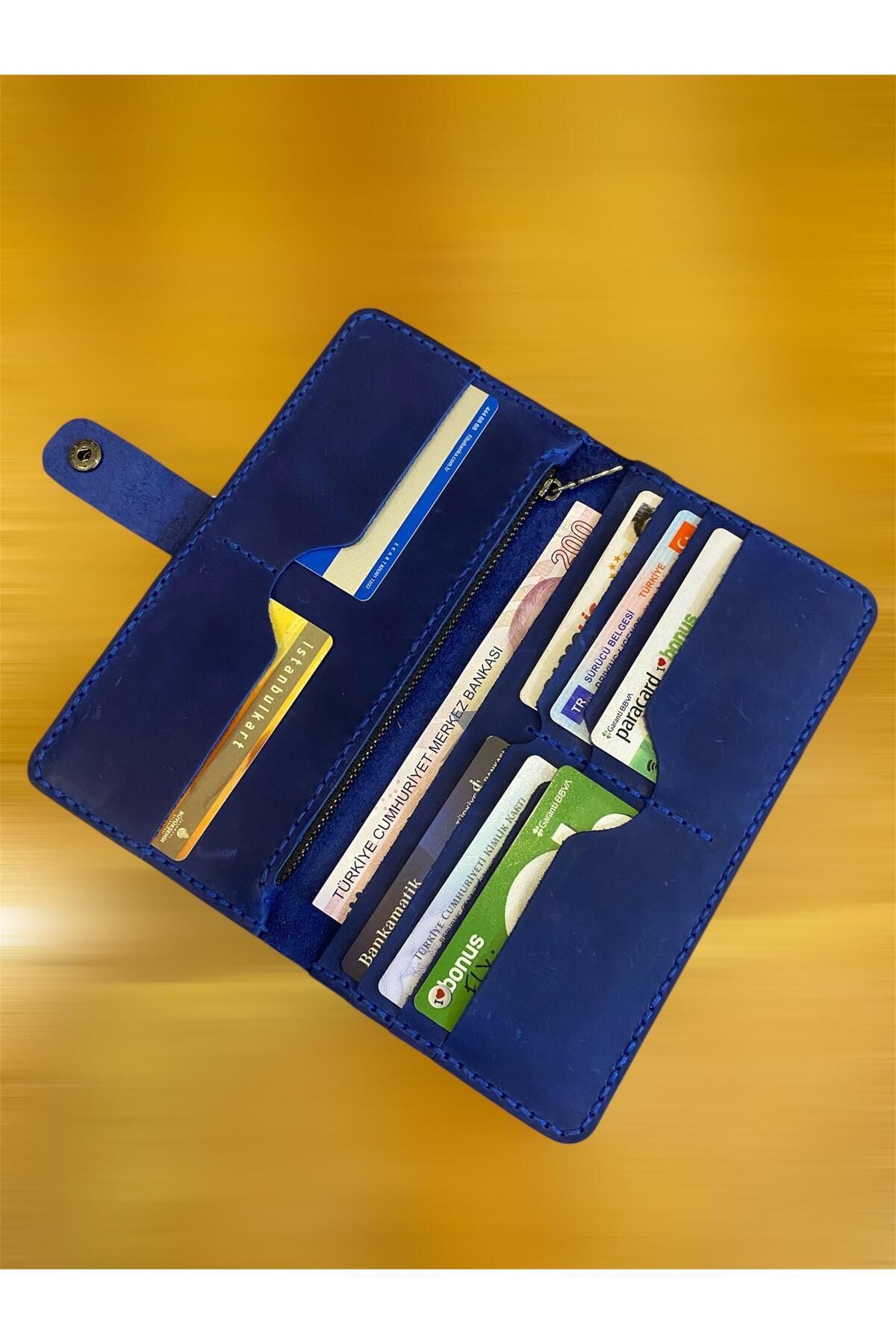 lavin alışveriş Deri Kadın Cüzdan Kartlık Ve Fermuarlı Bölme Tasarım. Ölçü 20x10 Cm