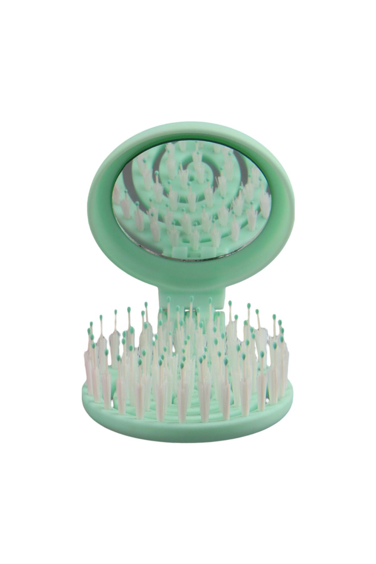 PROCO Beauty Makaron EXTENSION-Üç Boyutlu 3D Esnek Aynalı Çanta Boy Saç Fırçası-KAYNAK SAÇLARA ÖZEL