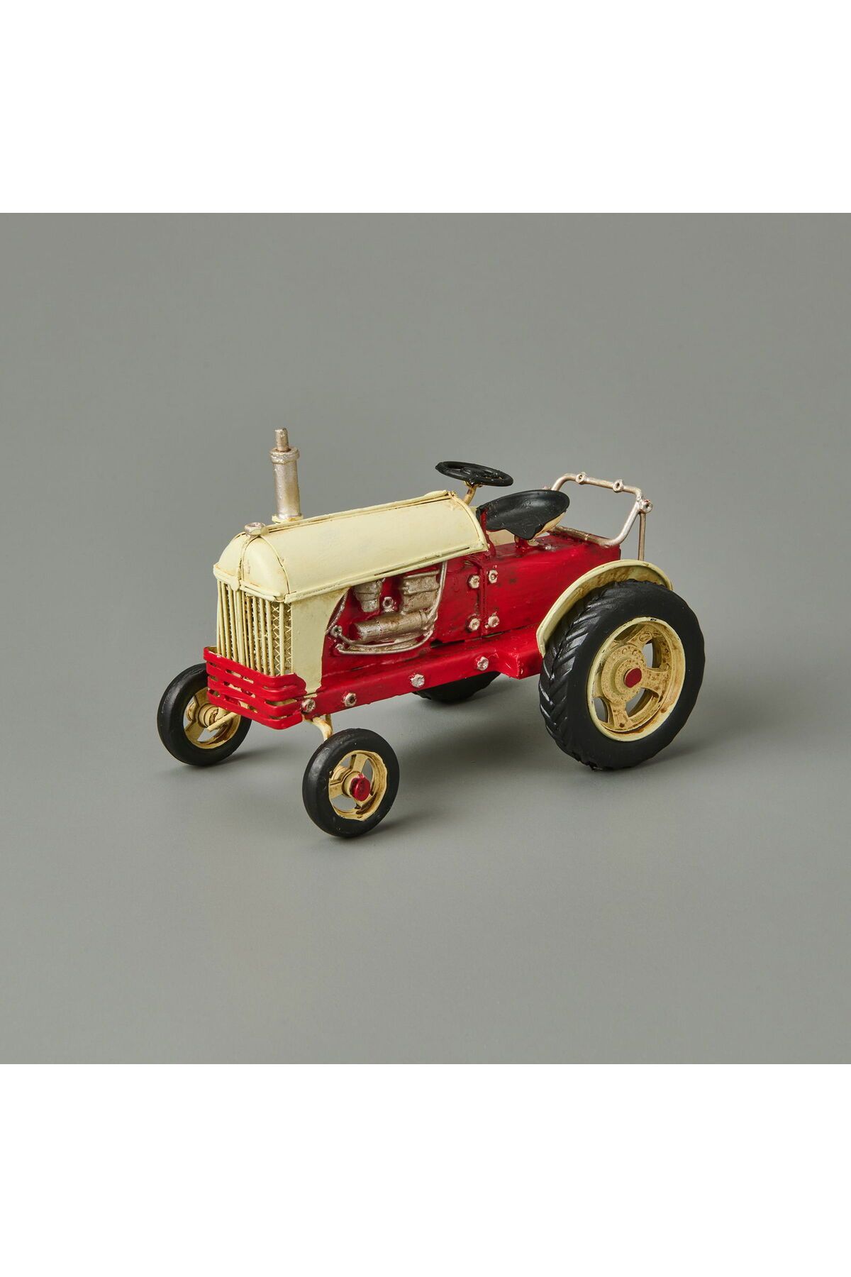 MATMEL Home Dekoratif Traktör - Kırmızı - 16x11 cm