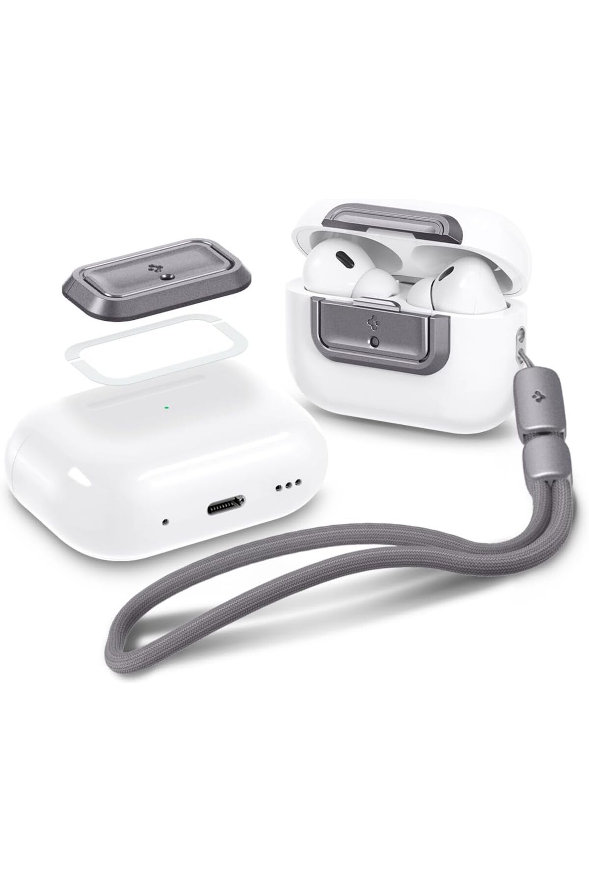 STOREMAX SRT AirPods Pro/Pro (2. nesil) Koruma Kilidi Lock Fit M Metallic Gray - ASD06155 FxYM 1126906
