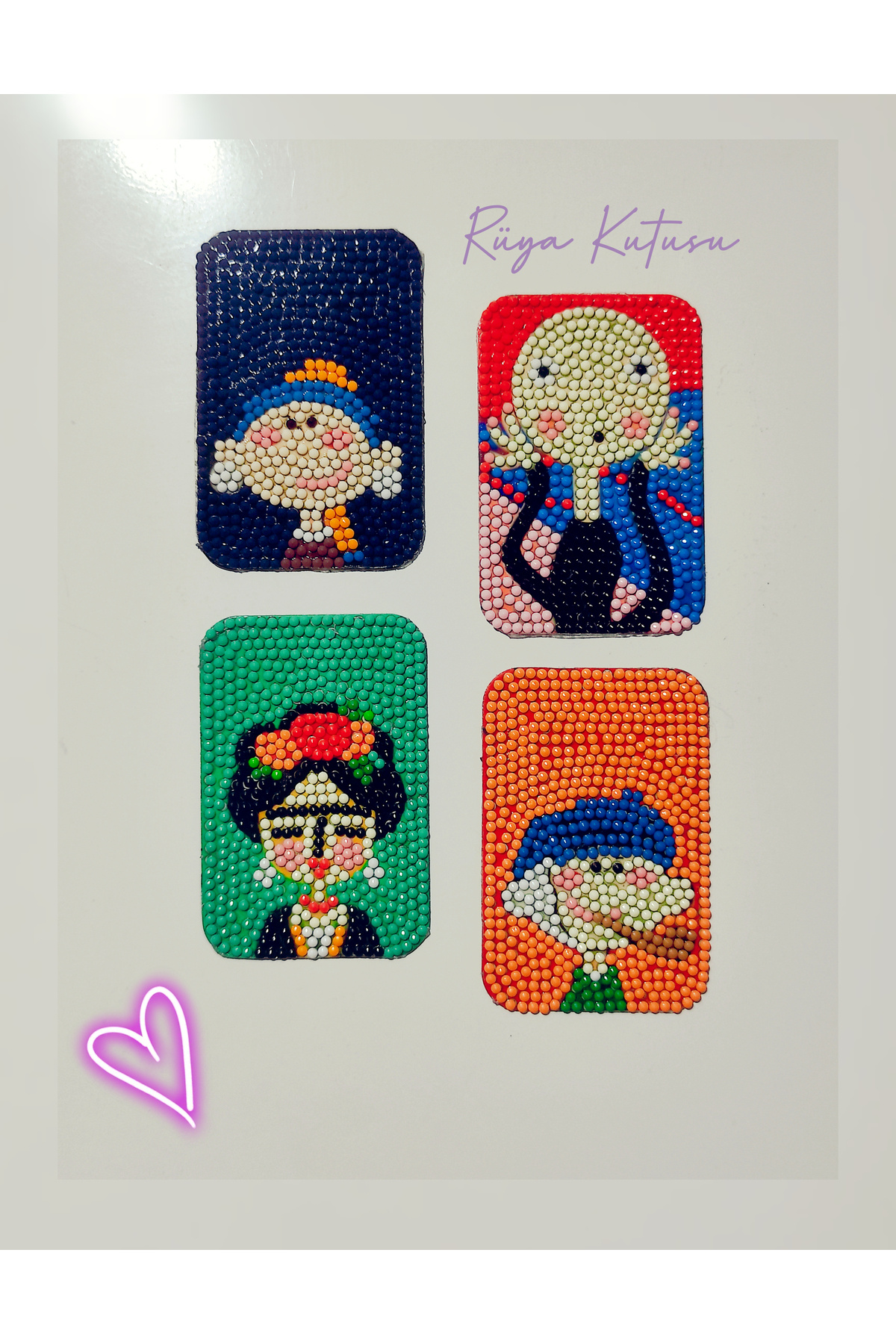 Rüya Kutusu 4'lü magnet elmas boyama seti