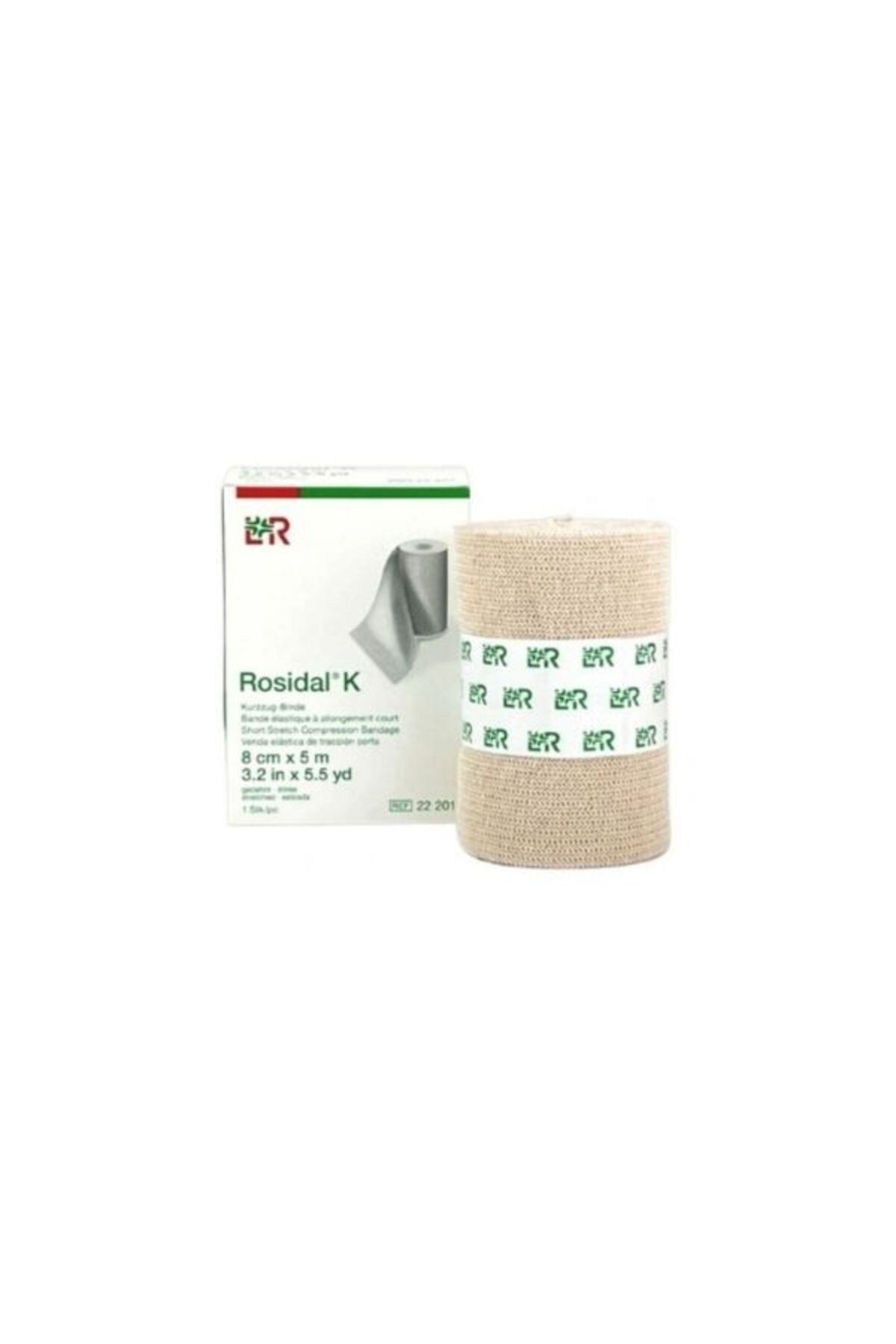 Lohmann & Rauscher Rosidal K Kısa Germe Bandaj Lenfödem Kompresyon Bandajı | 8 cm × 5 m |