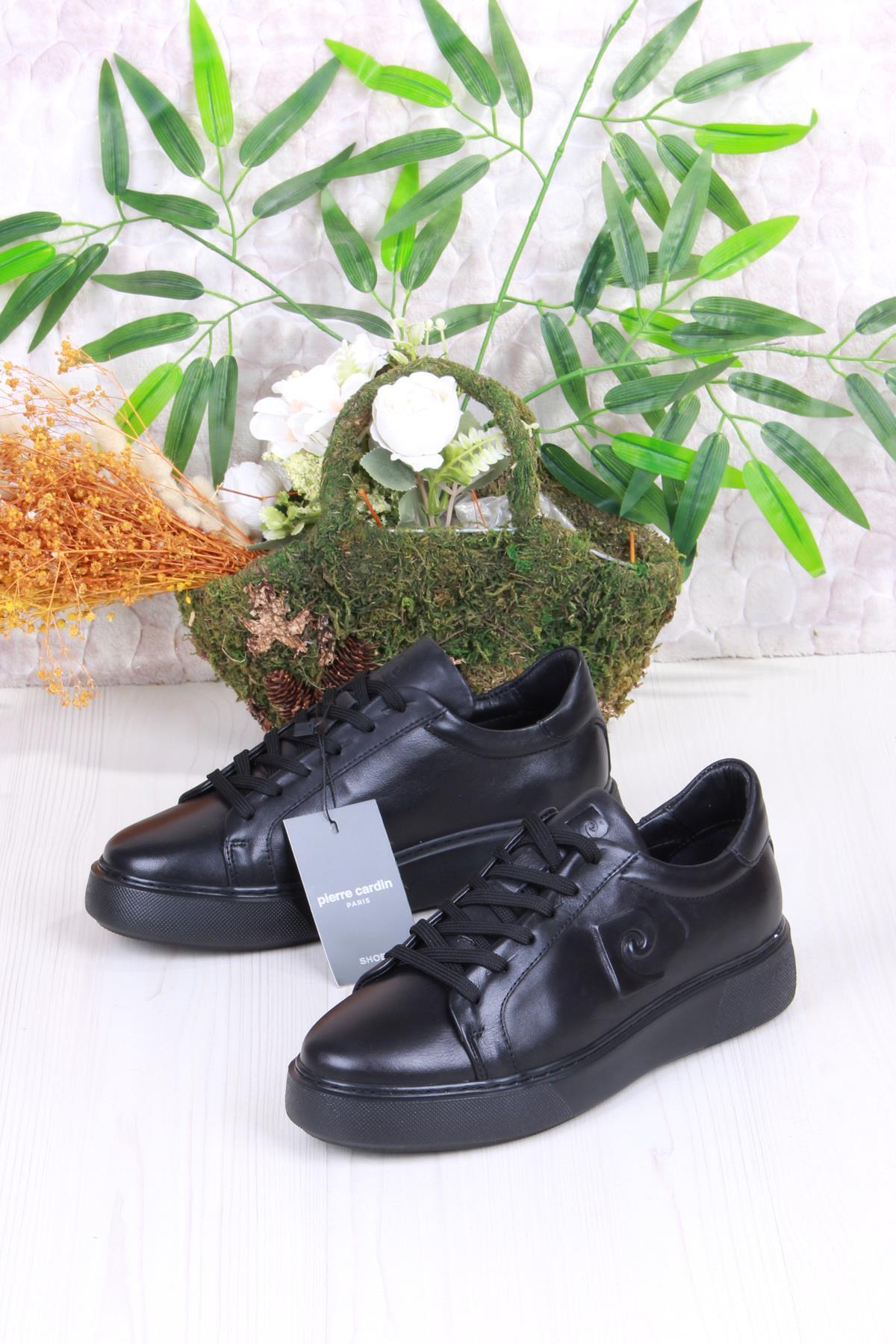 کفش اسنیکر مردانه طرح دار | پیر کاردین Pierre Cardin 25Y-Pierre-Cardin-1362002-Siy - تصویر 3