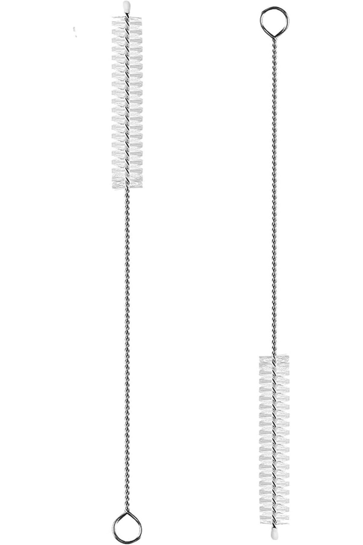 BERYA HOME 2 Adet Pipet Temizleme Fırçası - Cam Pipet Fırçası - Bambu Pipet Fırçası - Metal Pipet Fırçası