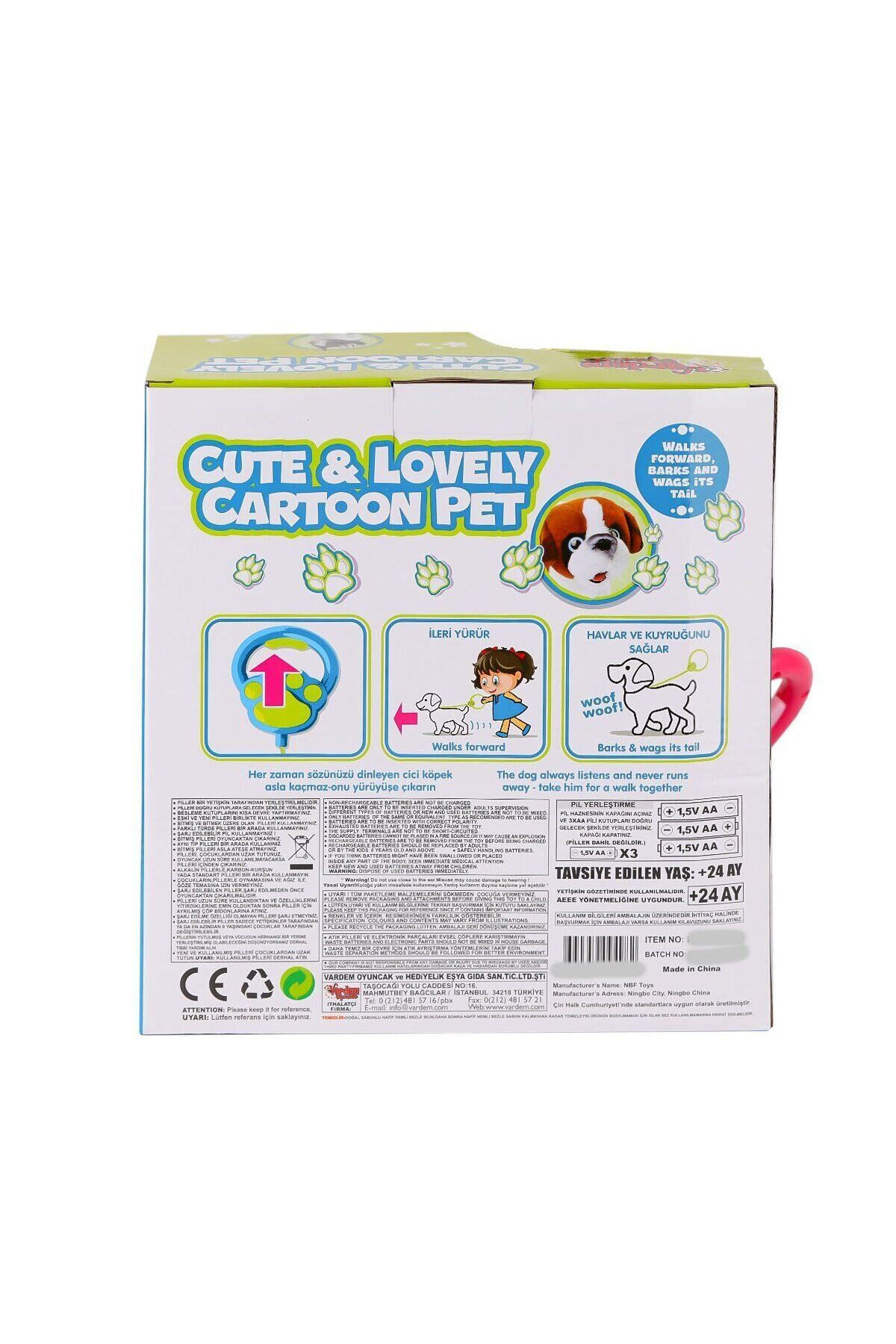 Mulvix Mullurg Urg01 Pr66022-25 Yürüyen Tasmalı Peluş Köpek (Muul)