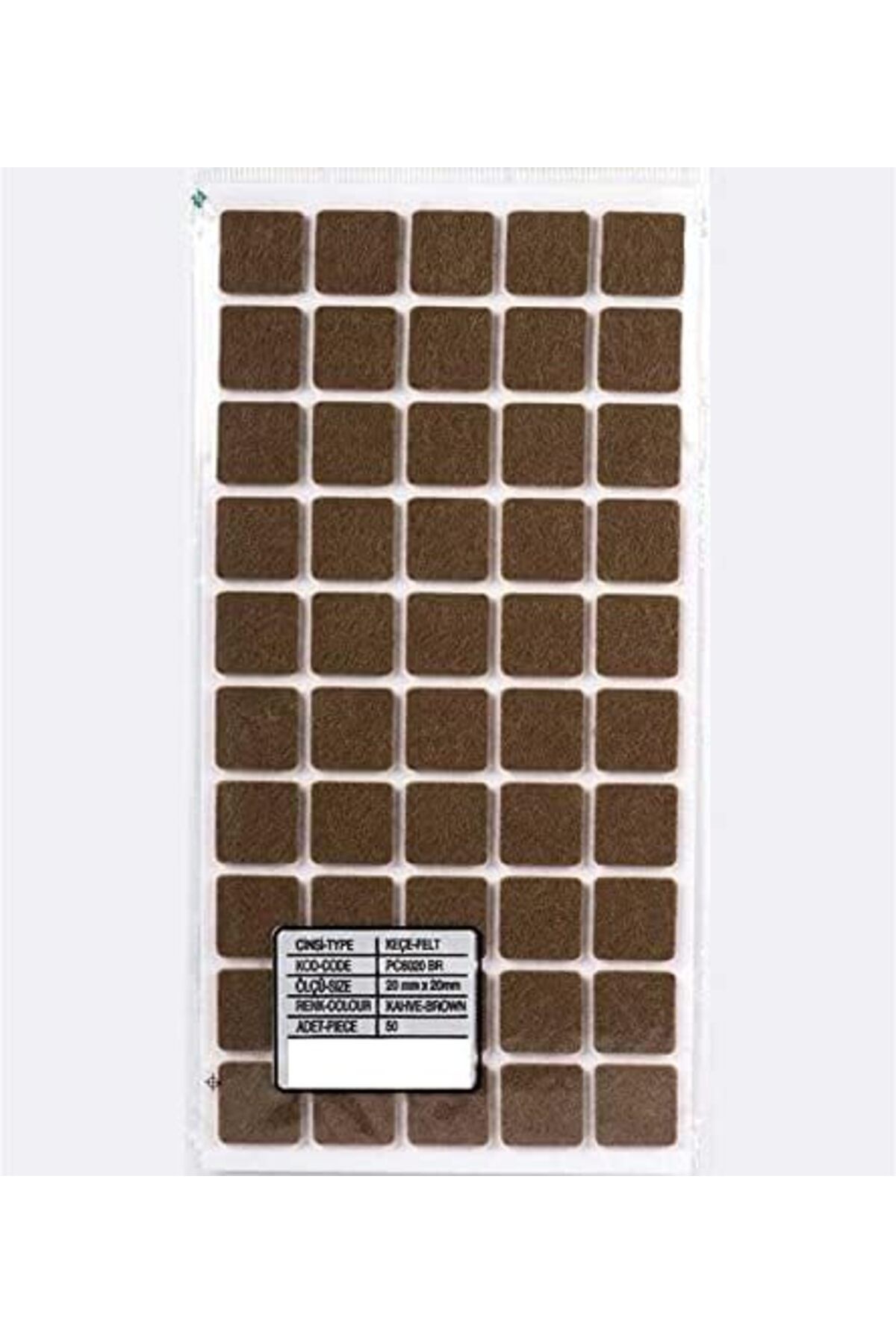 STOREMAX Yapışkanlı Keçe 20 * 20mm 50 Adet TrendBazaar 1057563