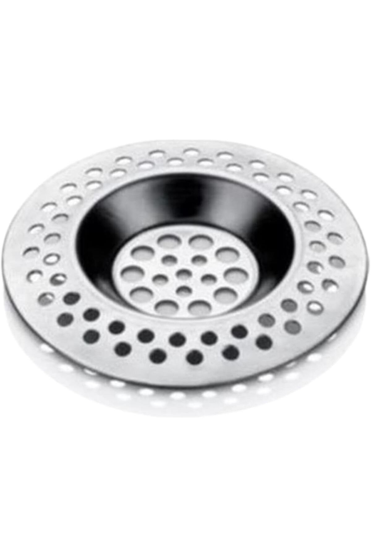 STOREMAX SRT Paslanmaz Lavabo Evye Süzgeci 7cm İdeal Boy Standart Gri Delikli Yeni Model Sök- Tak - Çıka