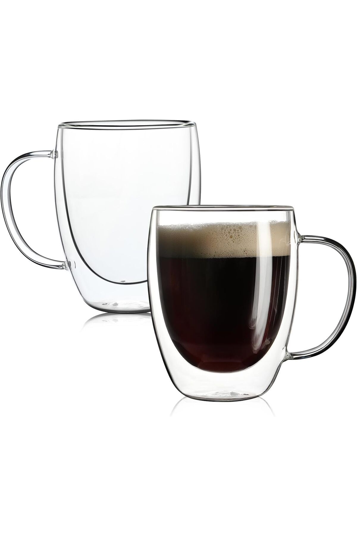 STOREMAX ELZ 350ml çift katmanlı Kulplu cam bardak FRNTR 1127478