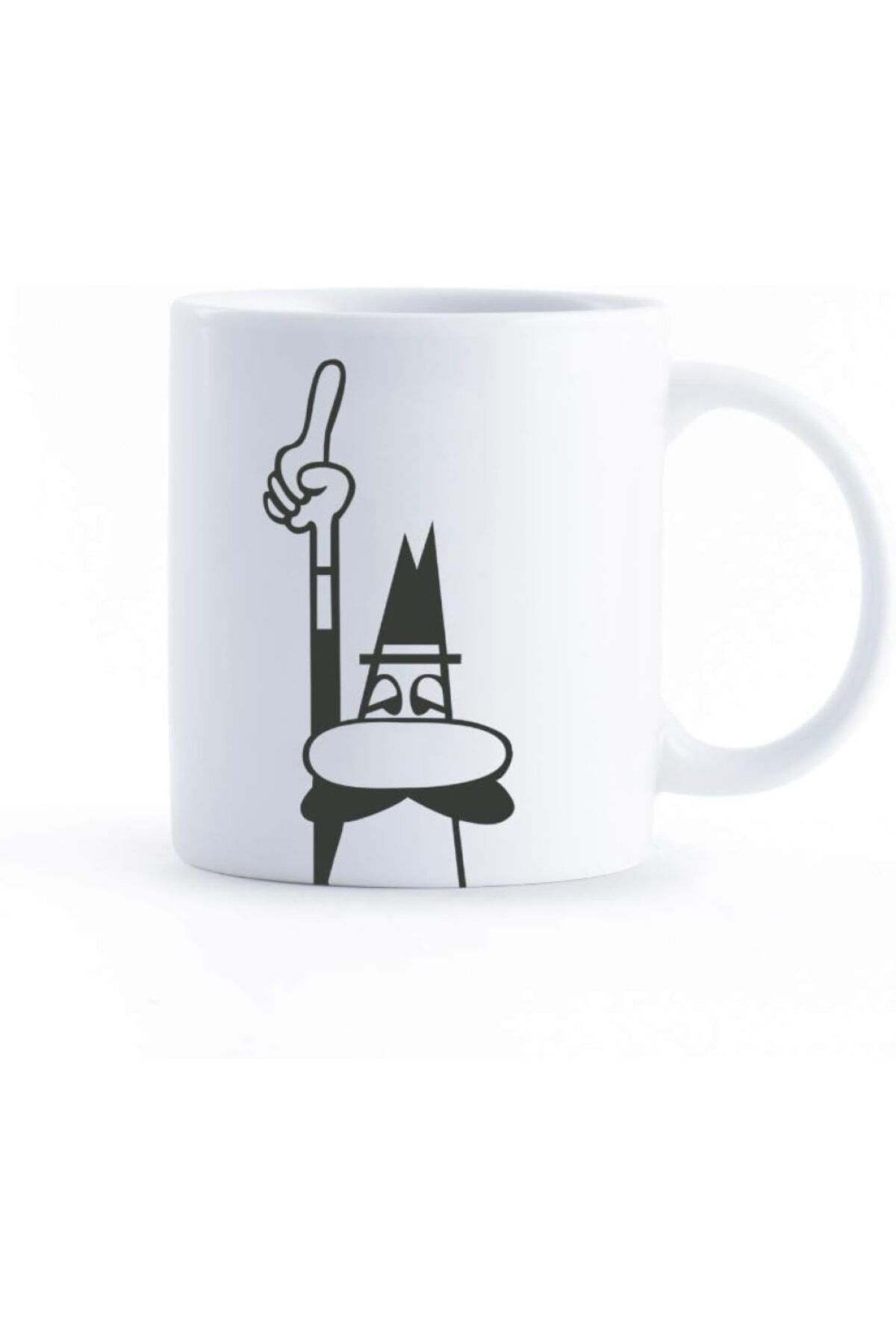 LUXE - Kupa - Mug - 250mL - Bialetti İkonik Bıyıklı Adam Desenli - Porselen LXSHP 1055529