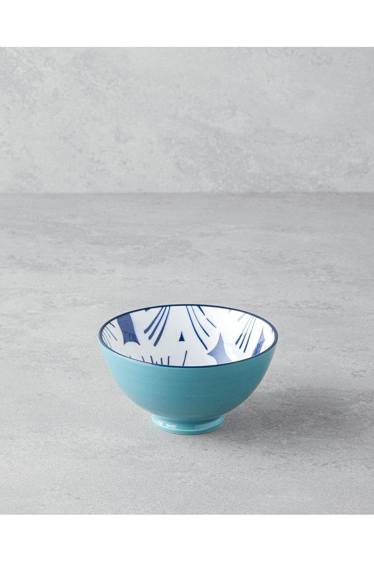 LUXE Home Ophelia Porselen Kase Mavi-Beyaz 11 Cm LXSHP 1055529