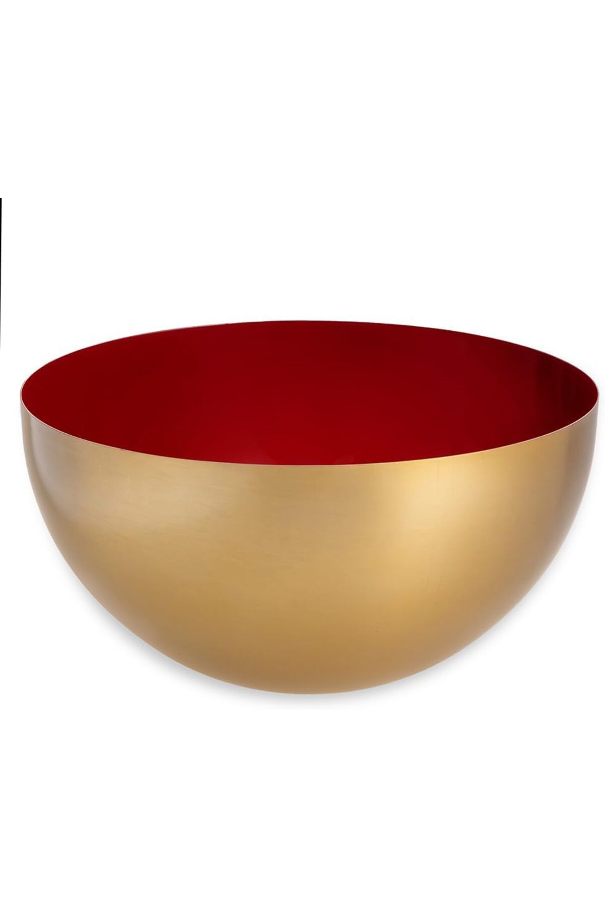 Mu Art Ahşap Mrt Capella Kırmızı Yuvarlak Servis Kasesi 25 cm Art 871301