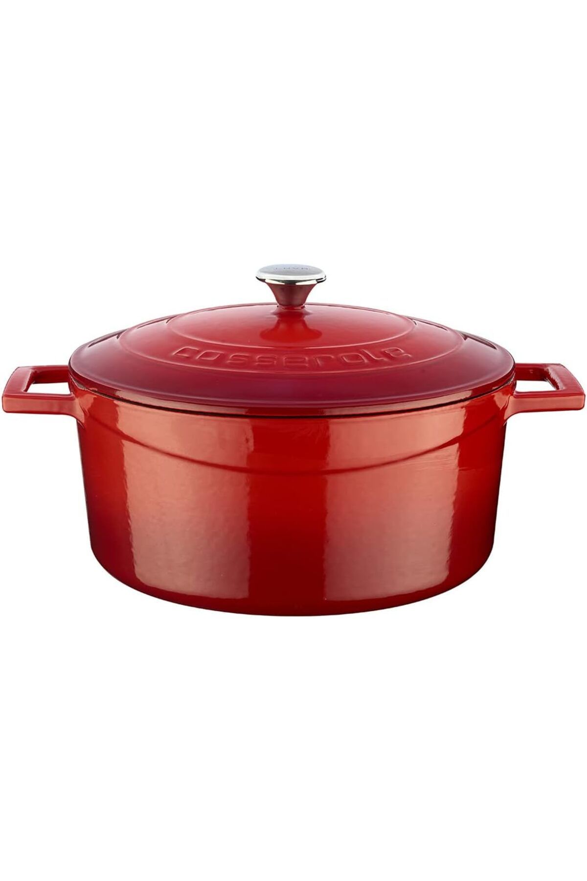 STOREMAX ELZ Metal Döküm Yuvarlak Tencere, 24 Cm, Kırmızı FRNTR 1127478