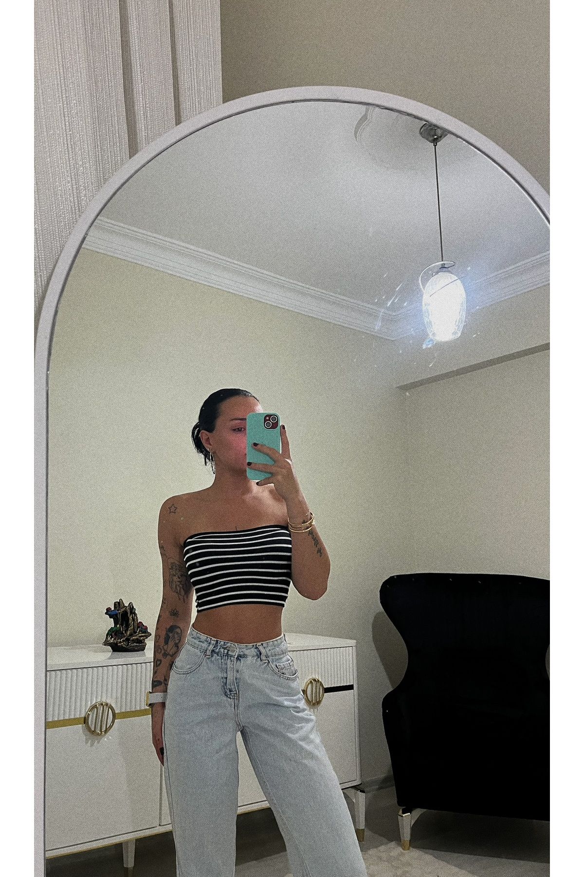 eseza tekstil Straplez crop