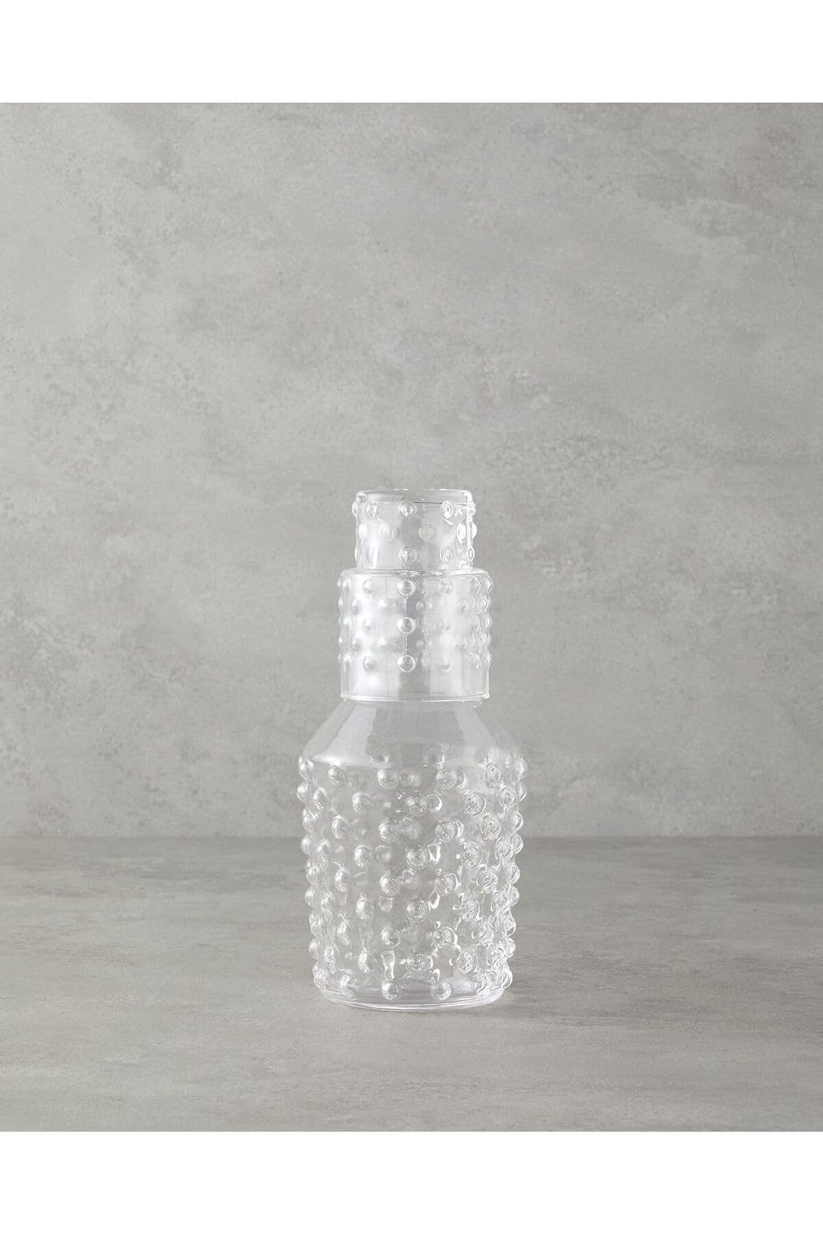 LUXE Home Bubbles Cam Başucu Sürahi Şeffaf LXSHP 1055529