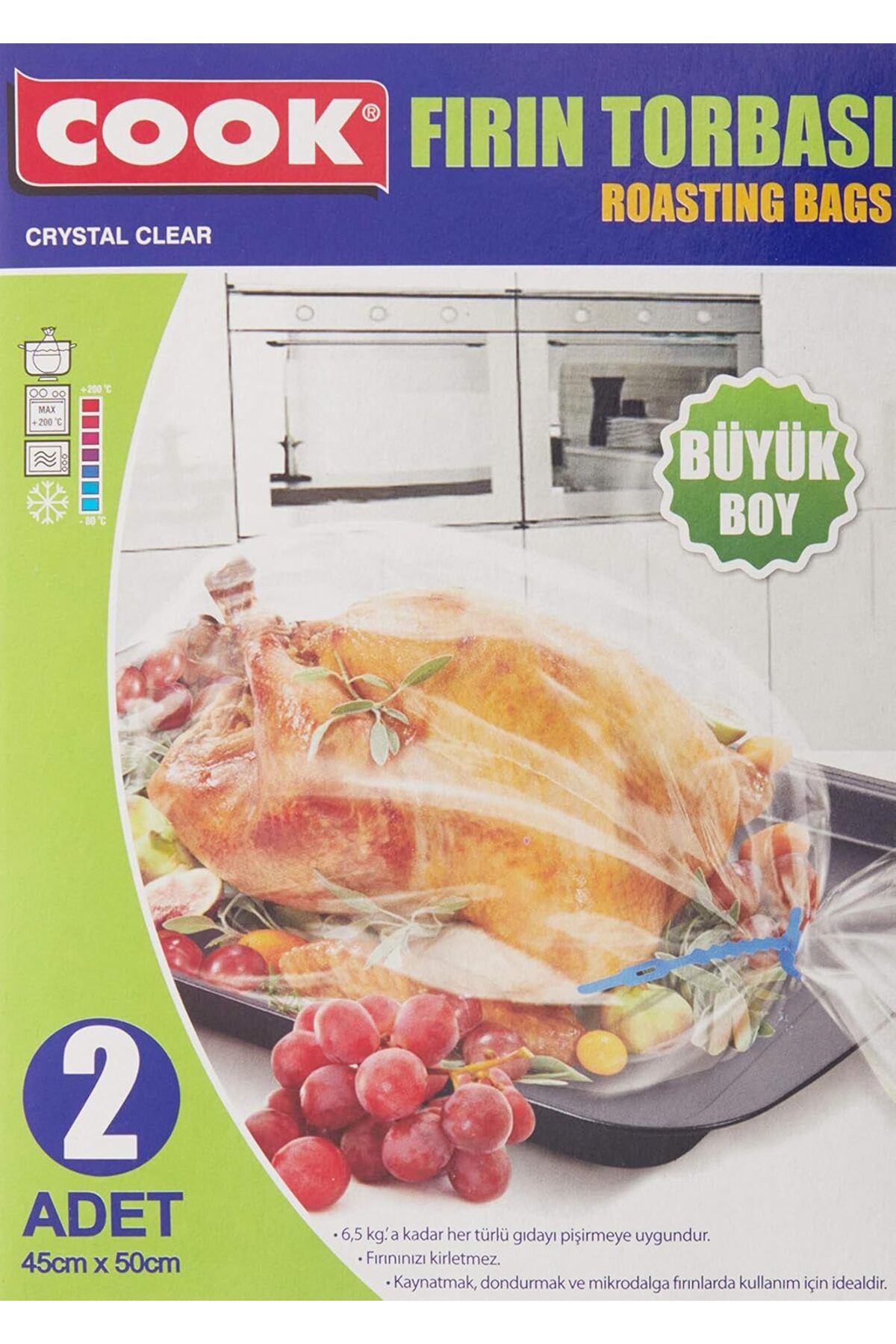STOREMAX SRT Fırın Torbası, Büyük Boy 45 cm x 50 cm (2 Adet/Kutu içi) FxYM 1126906