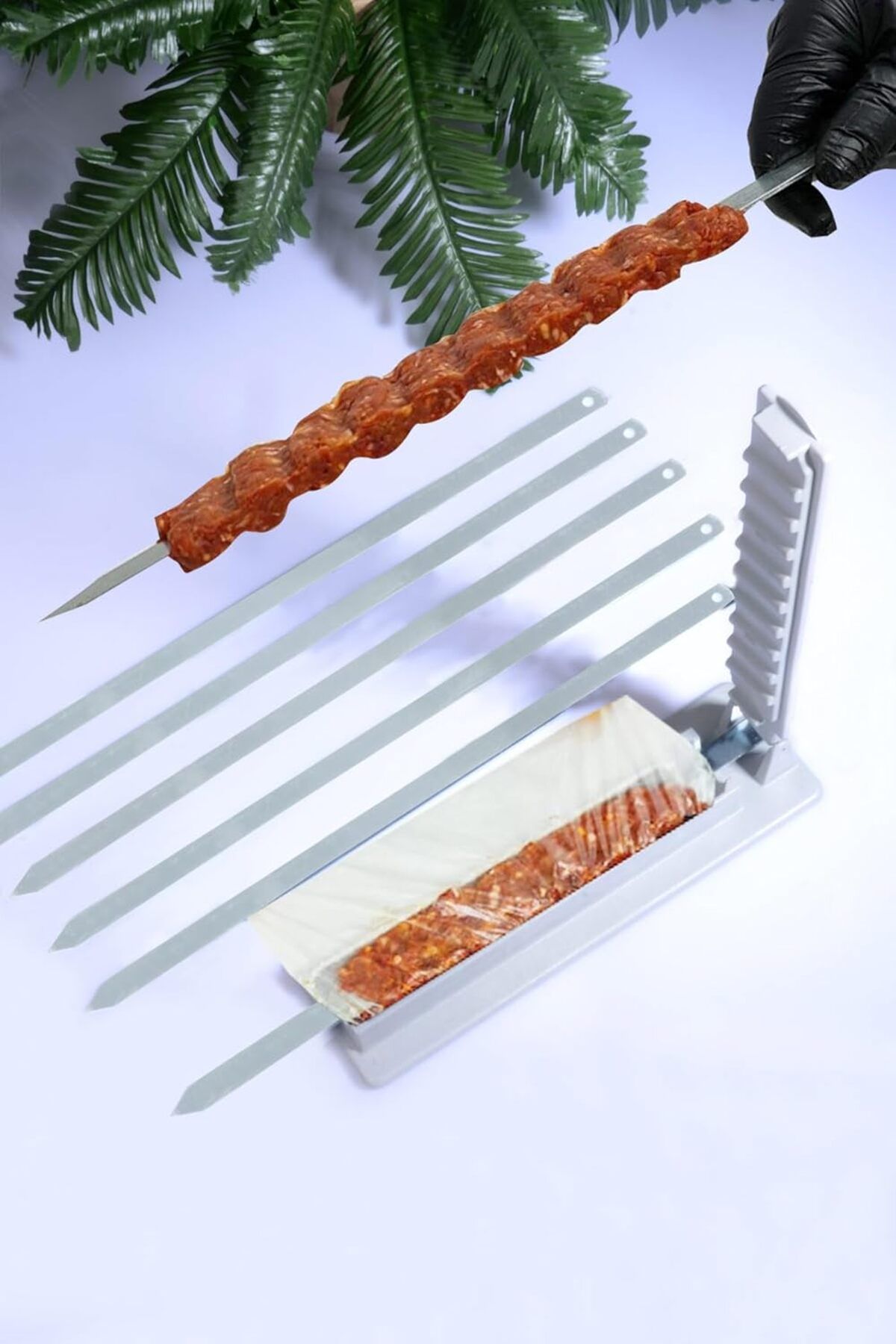 STOREMAX 6 Adet Şiş Ve Kebapmatik Adana Urfa Kebap Kalıbı Aparatı Pratik Hızlı Kebap Makinesi Kutu