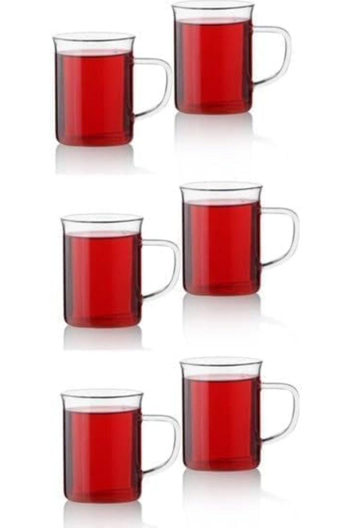 STOREMAX ELZ Life 6 lı Ateşe Dayanıklı Cam 200 ml Kupa Bardak MIT1015 FRNTR 1127478