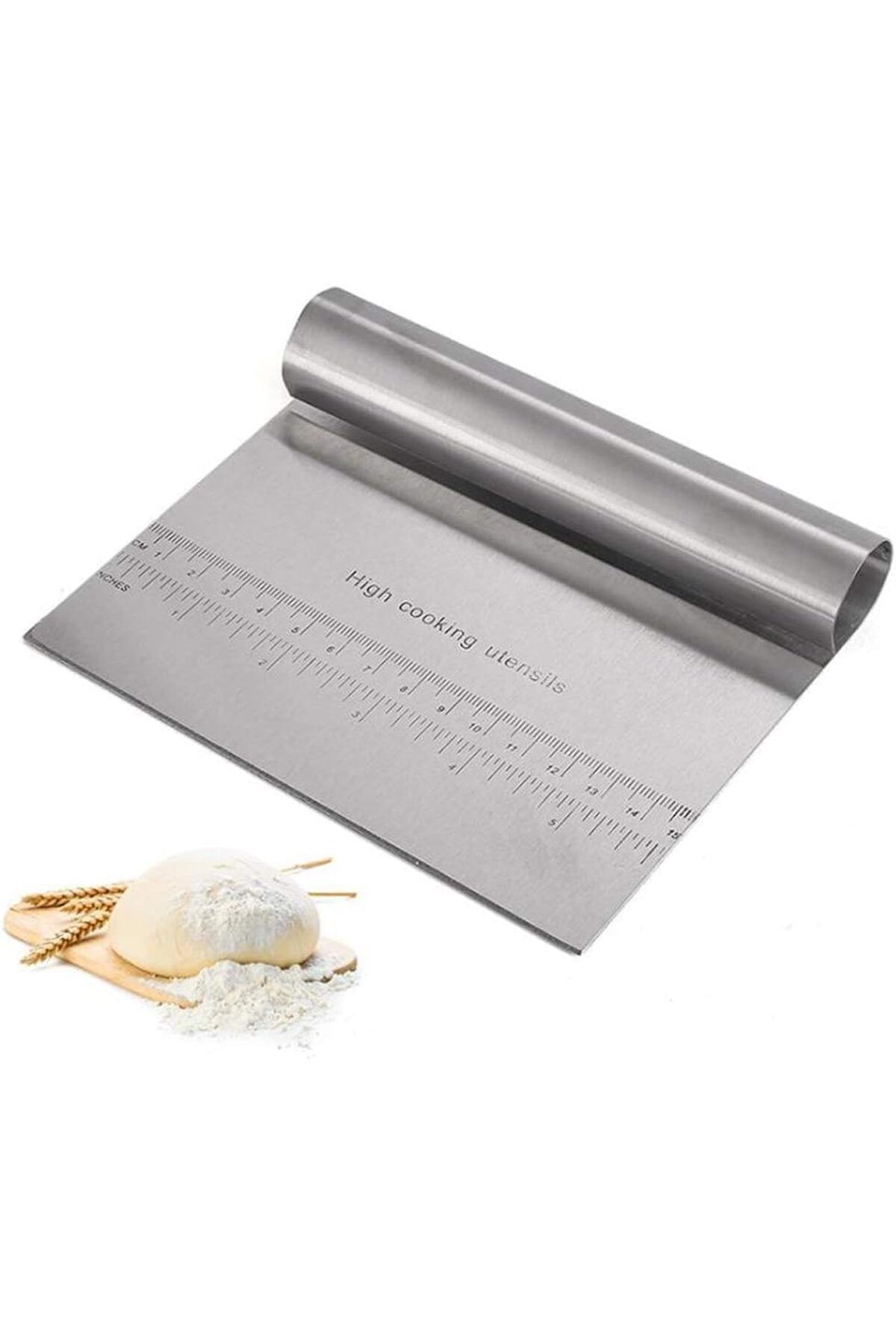 STOREMAX SRT Home Çelik Hamur Kesici,Metal Hamur Sıyrıcı,Pasta Sıyırma Aparatı,Hamur Dilimleyici,Pasta