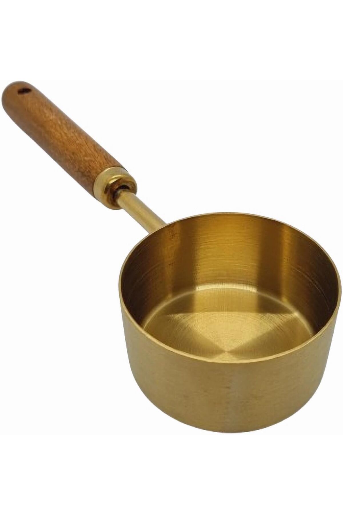STOREMAX SRT 60 ml Kapasiteli Ahşap Saplı Metal Ölçü Kaşığı - Altın Ton 1126906