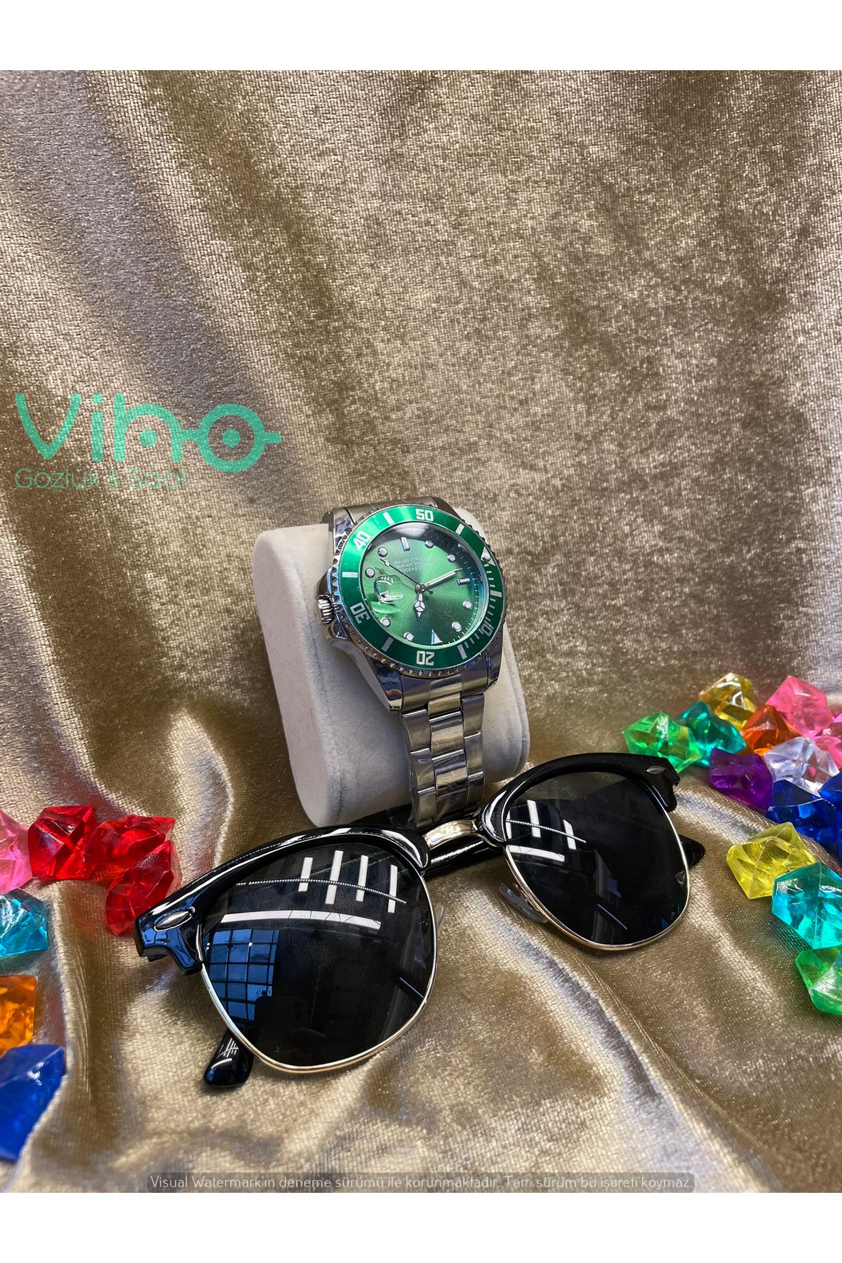 shop Unisex Premium Set Saat & Gözlük Kombini