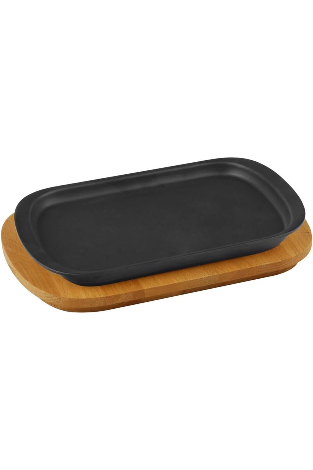 LUXE Döküm Servis Tabağı 32x20 Ahşap Altlıklı - LV AS 174 LXSHP 1055529
