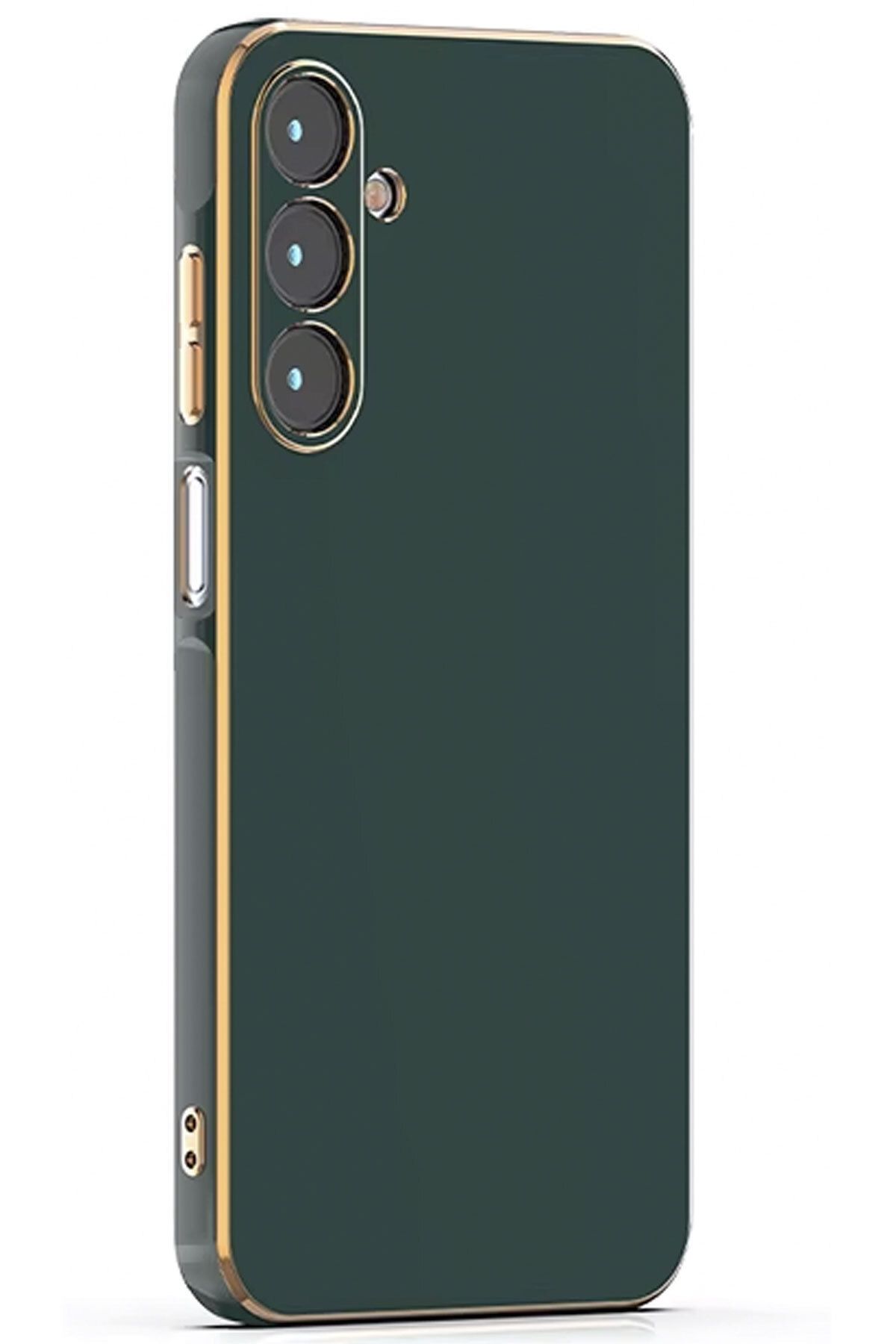 CEPSTOK Samsung Galaxy A25 Kılıf Kenar Detaylı Yumuşak Parlak Silikon