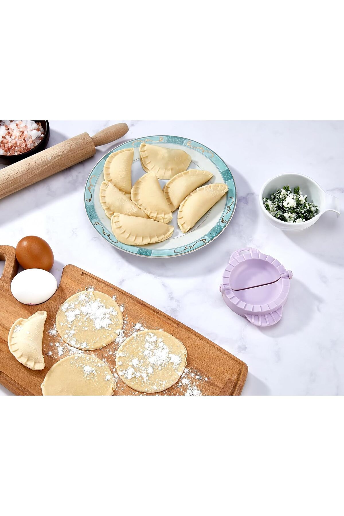 STOREMAX ELZ Pratik Ravioli Poğaça Çiğ Börek Mantı Kurabiye Kalıbı Plastik 1 Adet FRNTR 1127478