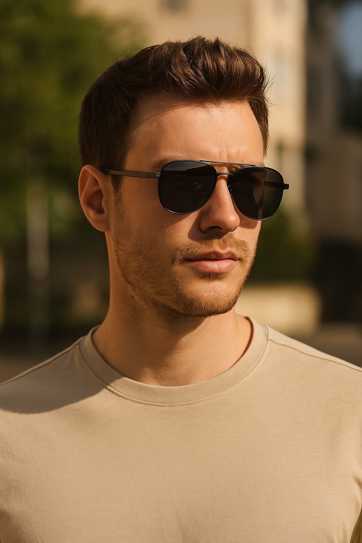 Daniel Klein Yeni Sezon Siyah Metal Çerçeve Siyah Cam Polarize Erkek Güneş Gözlüğü