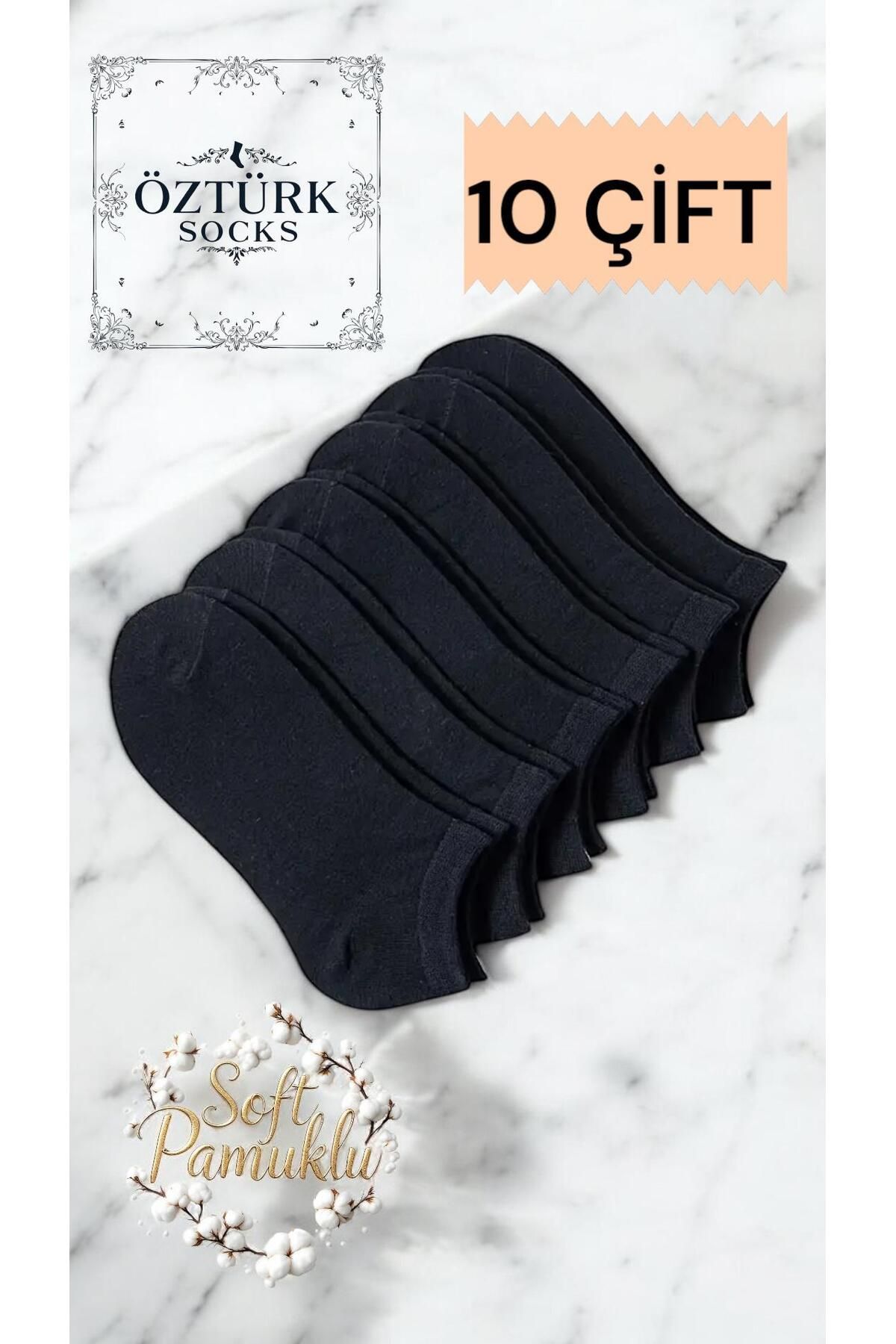 ÖS ÖZTÜRK SOCKS Unisex 10 ÇİFT Pamuklu Patik Çorap