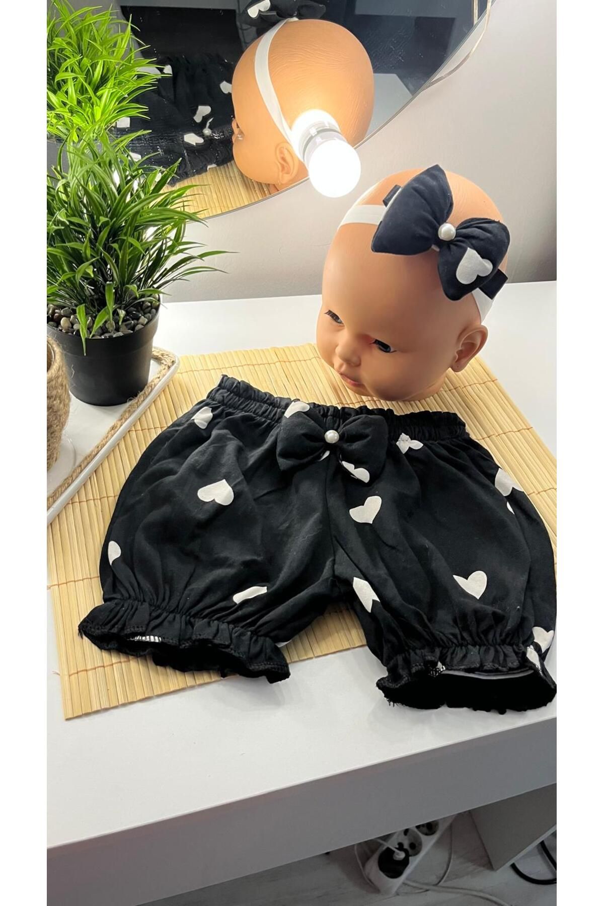 Naz Kız çocuk şort bandana