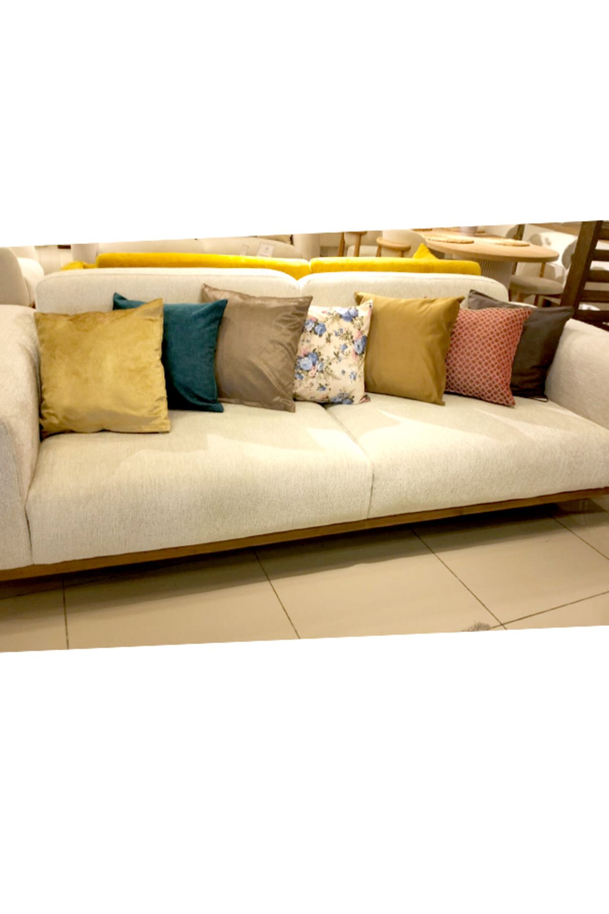 KIrlentçi Ahmet Kadife Dokulu Karisik Renkli Kırlent Yastık Minder Kılıfı 6 Adet 45x45 cm Koltuk Kanepe Fermuarlı