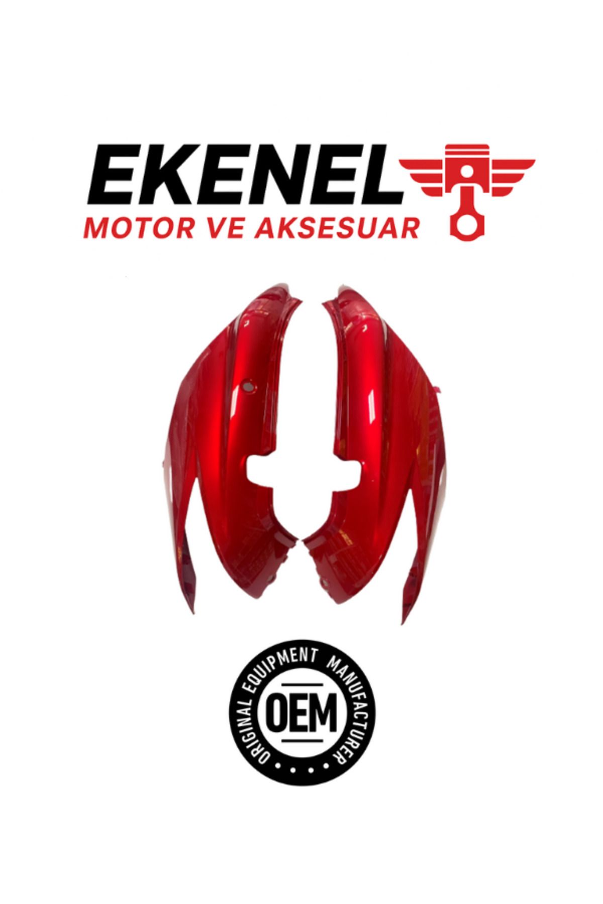 OEM Honda Fizy 125 Sele Altı Yan Kapak Takım Etiketsiz Kırmızı OEM | Scooter Gövde Yan Kapak Takımı
