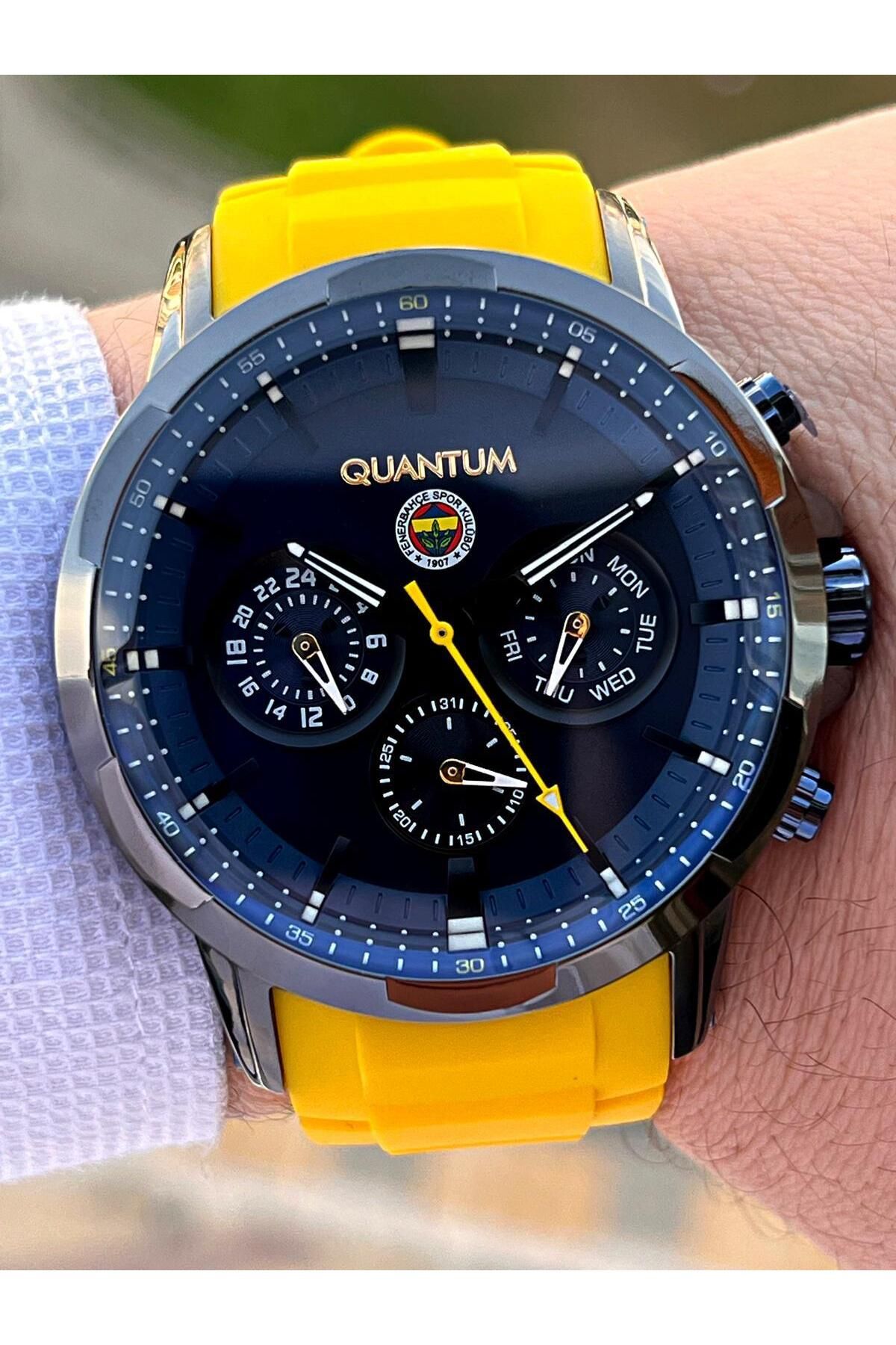 Quantum-Fenerbahçe Licensed Internal Functions Active 10 Atm Silicone Cord Fan Wristwatch 1907.094 3