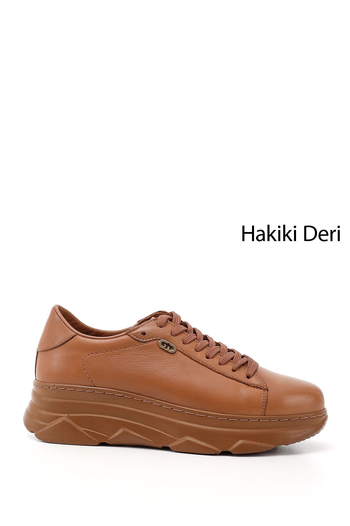 GÖNDERİ(R) Kadın / Kız Bağcıklı Dolgu Taban Hakiki Deri Sneaker