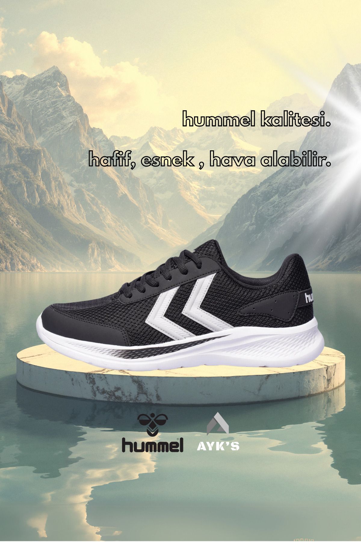 hummel Siyah Tekstil Unisex Spor Ayakkabı Hml