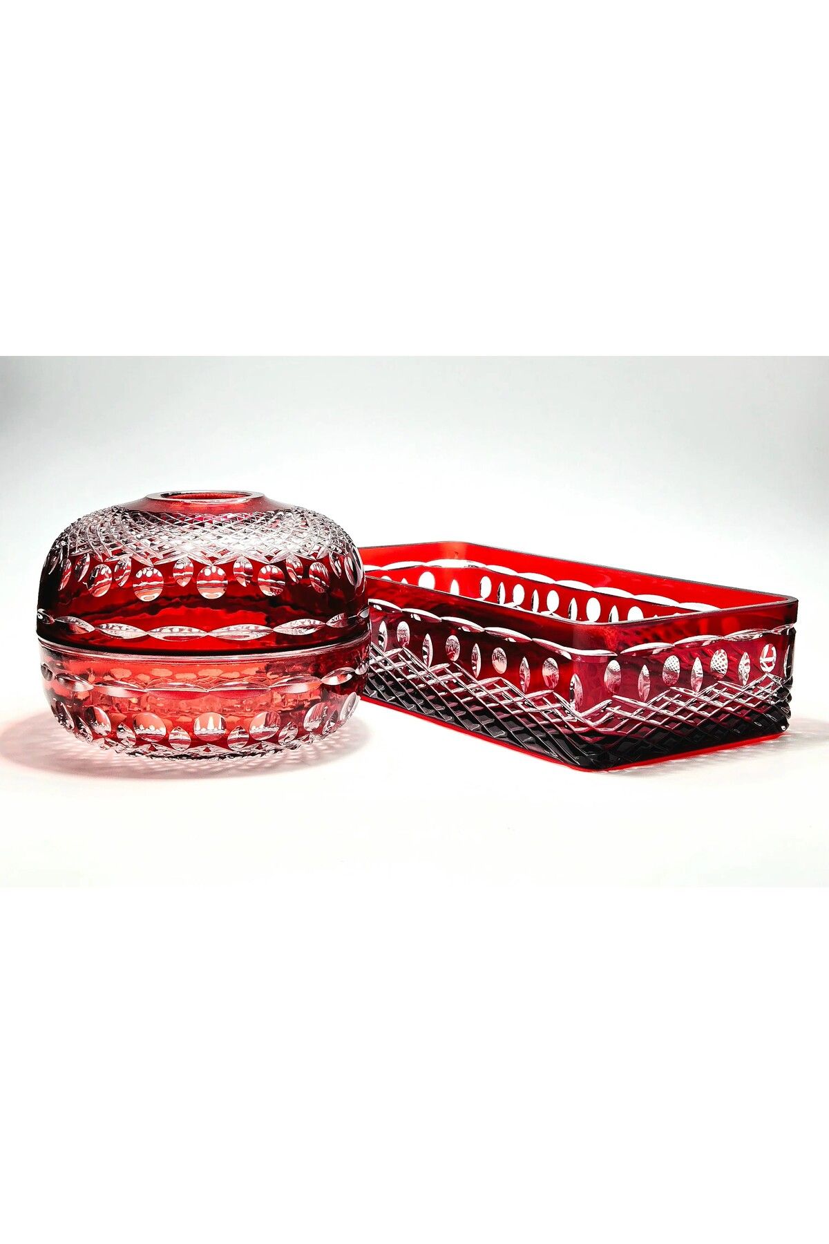 Kristal Market Kristal Dekor 2'li Sofra Seti
