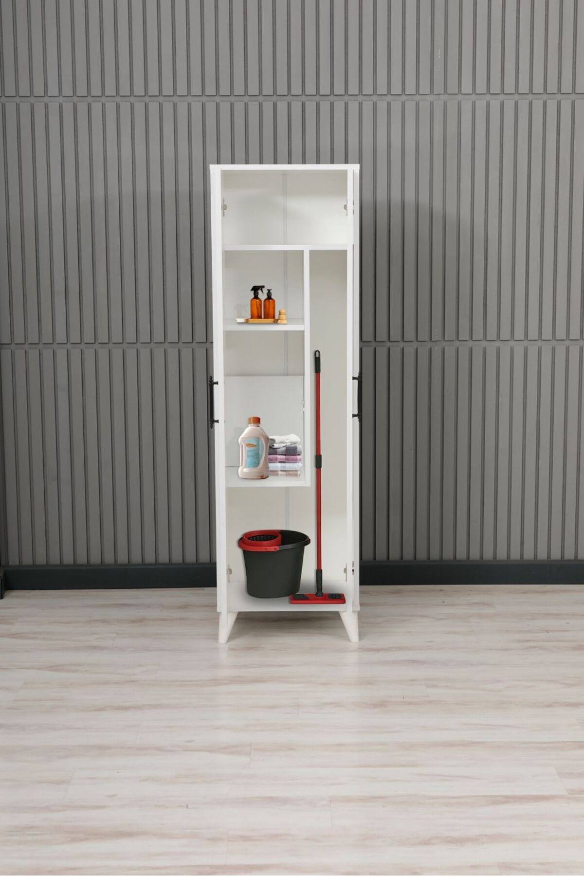 OZZIHOME Çok Amaçlı Dolap Banyo Dolabı Temizlik Malzeme Dolabı