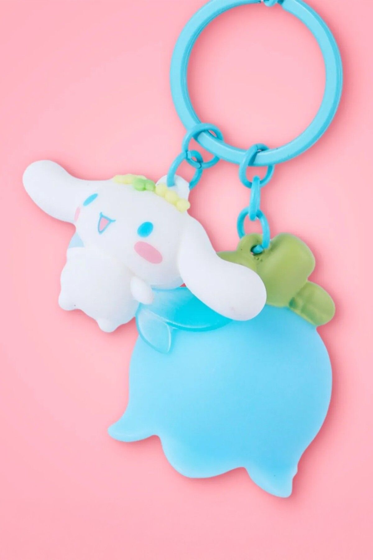 Miniso Sanrio Lisanslı Çiçek Serisi Işıklı Anahtarlık - Cinnamoroll