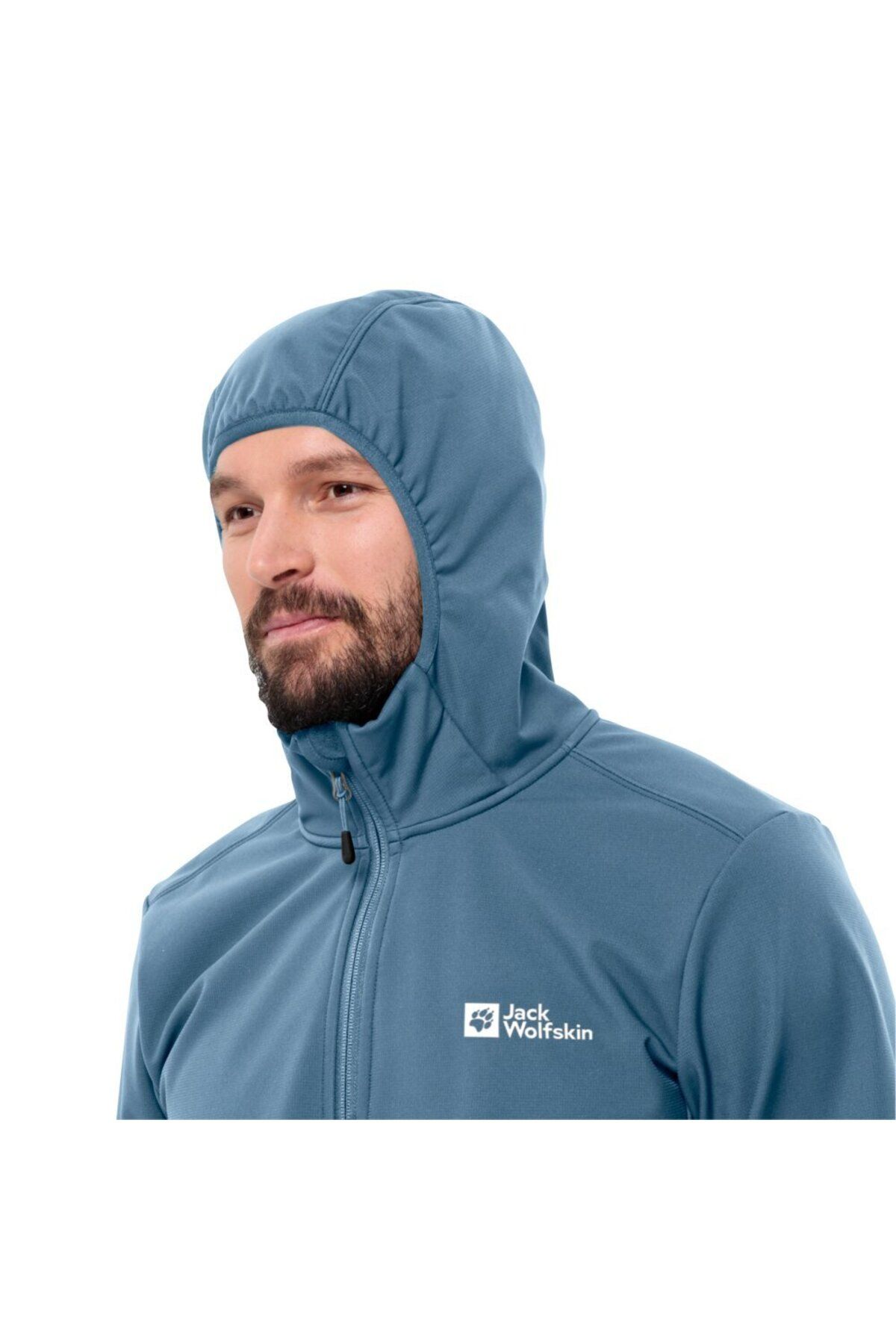 سافت شل و پلار ورزشی آبی مردانه ژاکت M اورجینال Jack Wolfskin