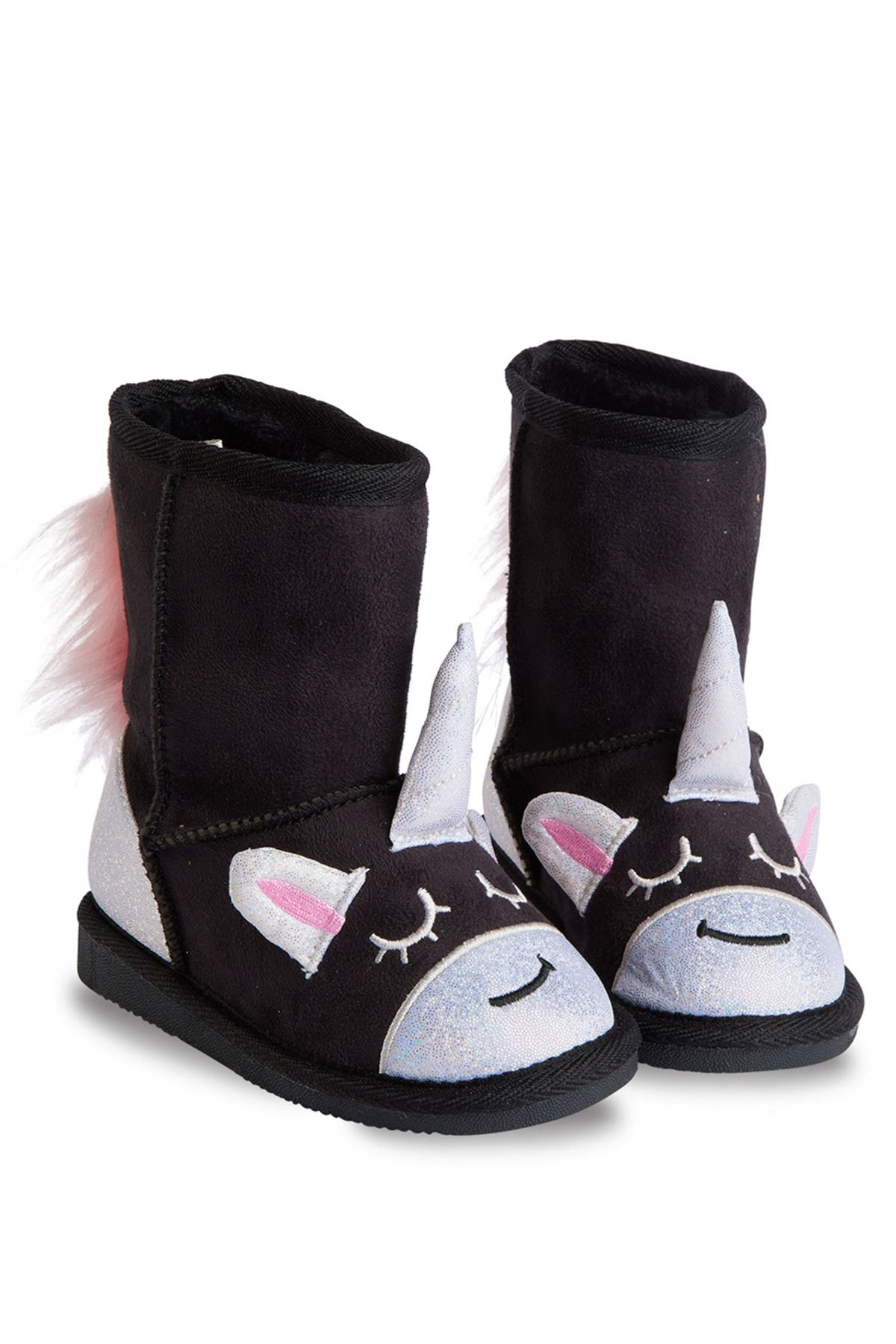 Denokids-Μαύρες κοριτσίστικες μπότες Unicorn 3