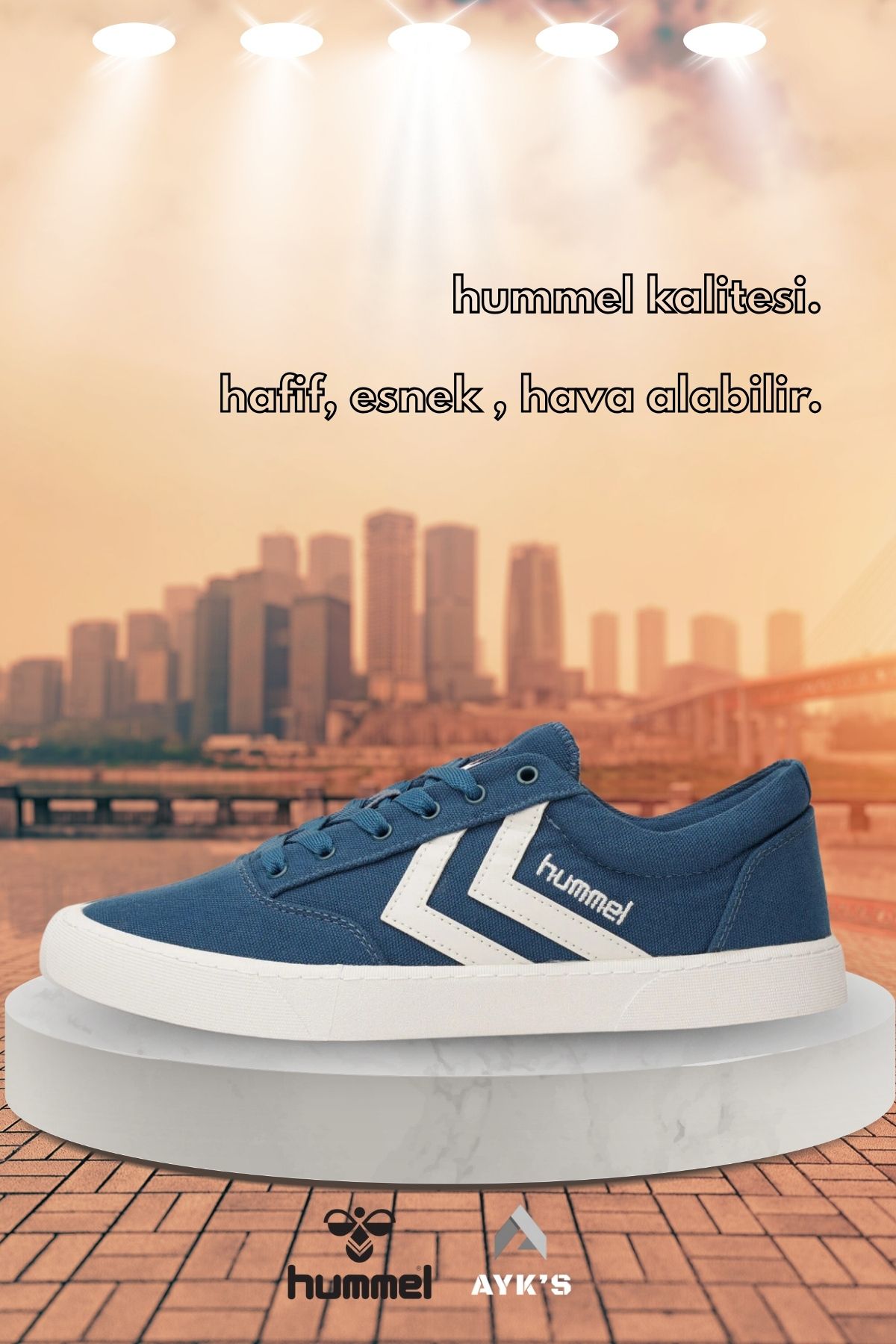 hummel Petrol Tekstil Unisex Spor Ayakkabı Hml