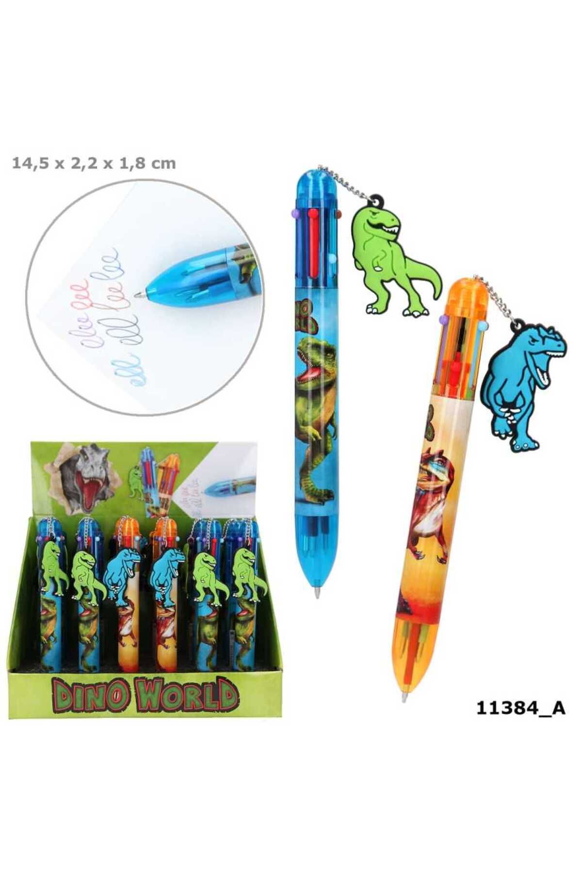 Top Model Dino World Ball Pen 6 Colours 411384