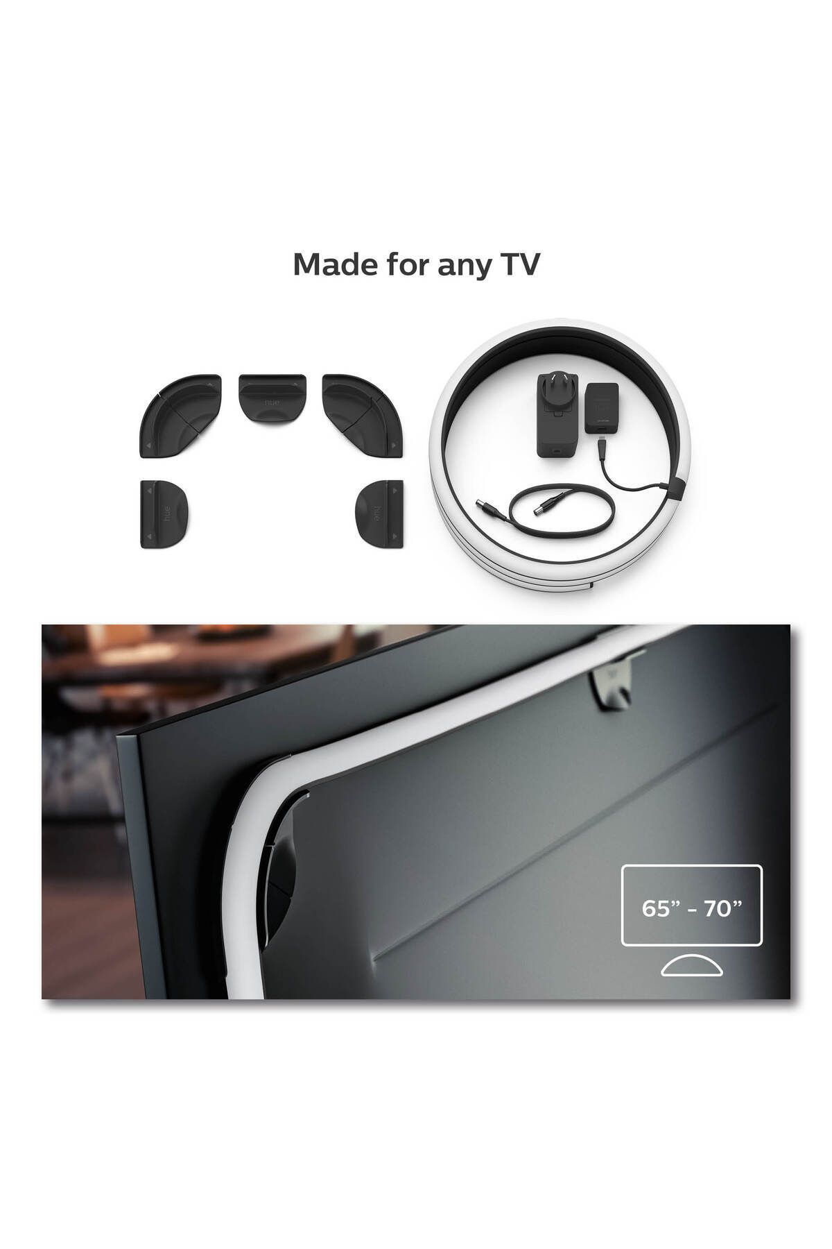 Techno Stock Hue Lightstrip Gradient TV 65" Akıllı Led Şerit