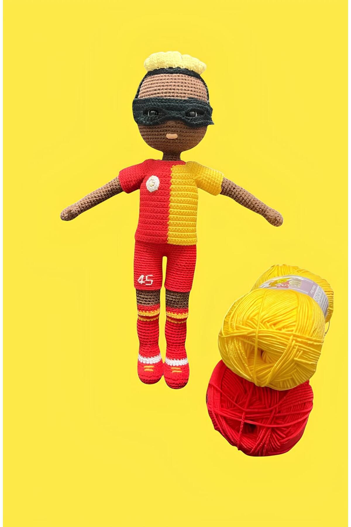NO18 Osimmen bebek oyuncak el yapımı 40 cm boy